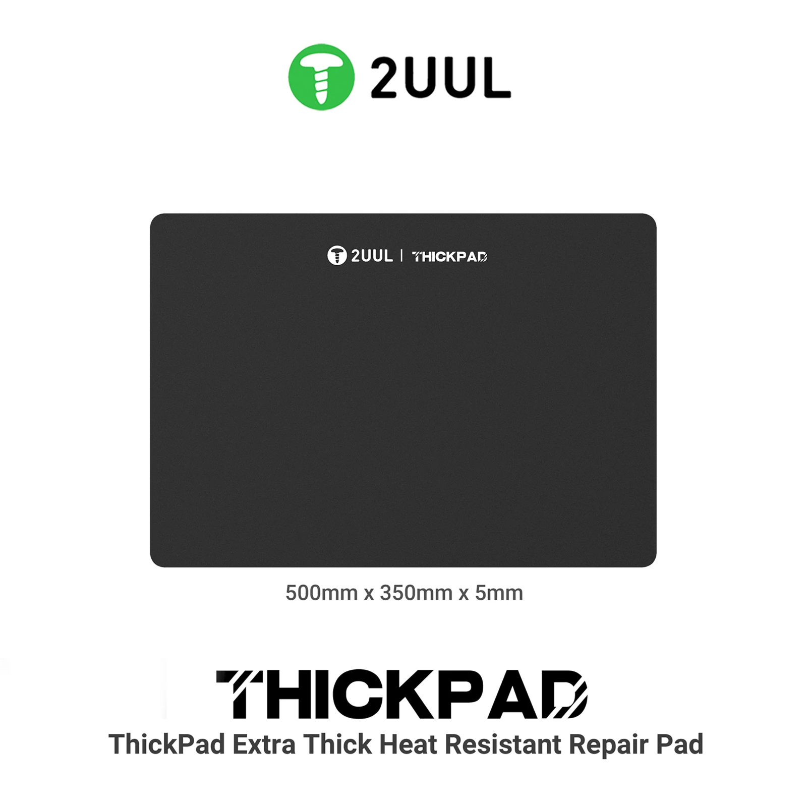 Коврик силиконовый 2UUL ST86 (50см*35см*0,5см) термостойкий (черный)