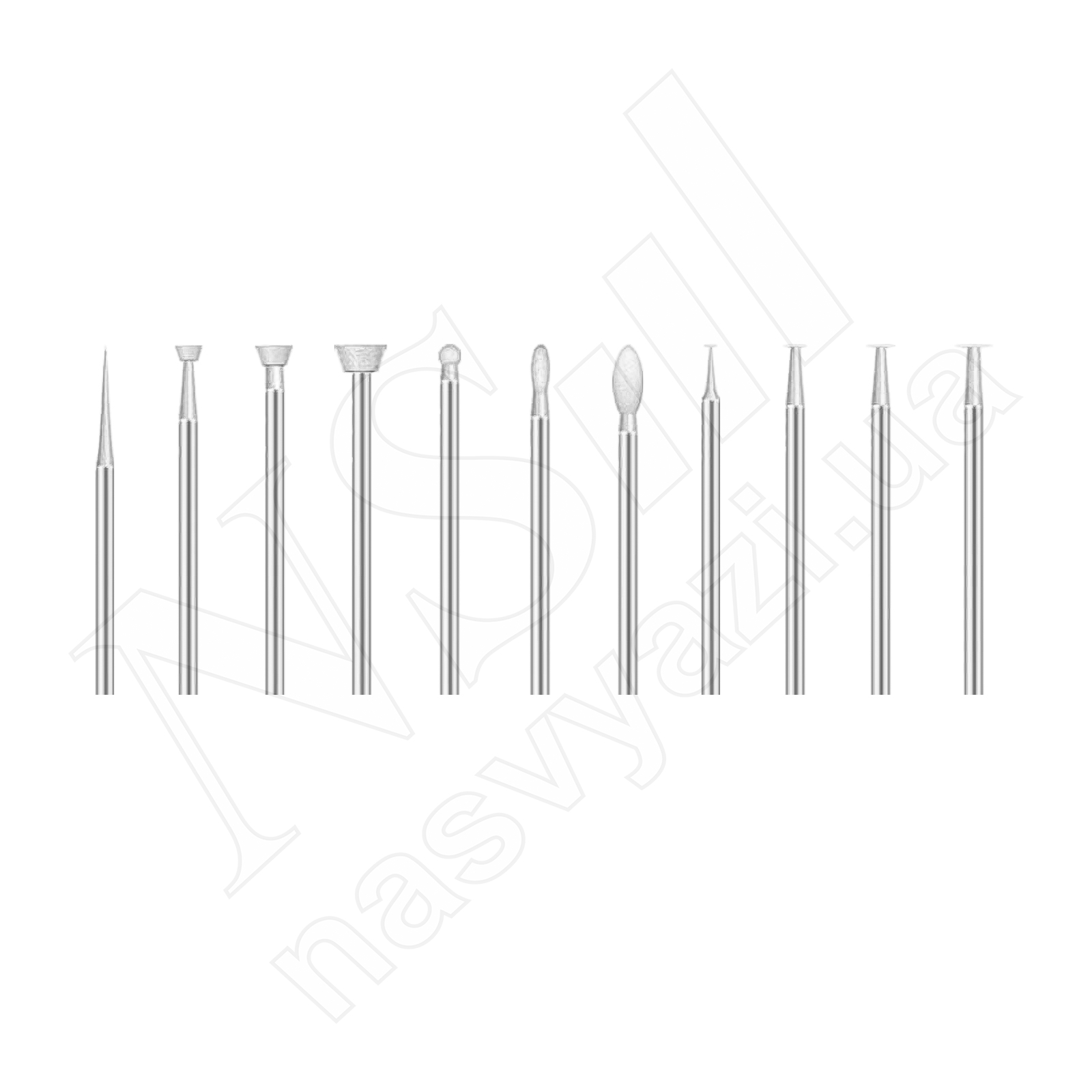 Набор насадок для бормашины (гравера) AMAOE M140 (11шт)