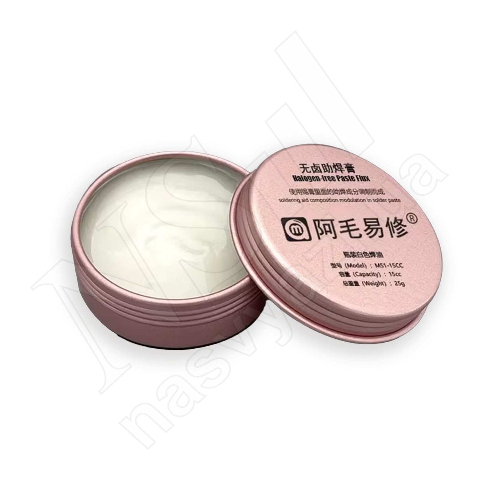 Паста флюс AMAOE M51-15CC в баночке, безгалогеновая (25 г)