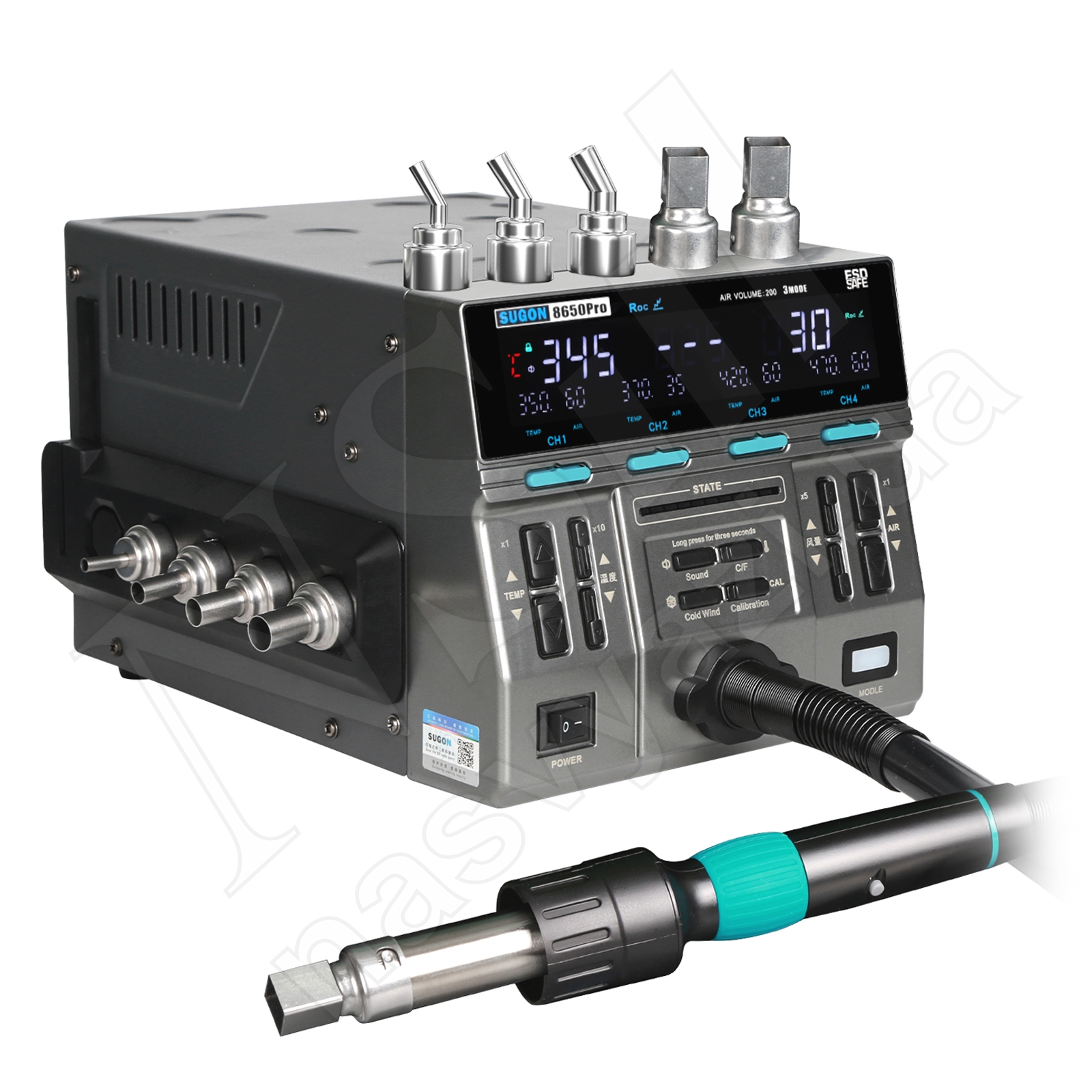 Паяльная станция SUGON 8650 Pro (1300W) горячего воздуха (только фен 100-550°C)