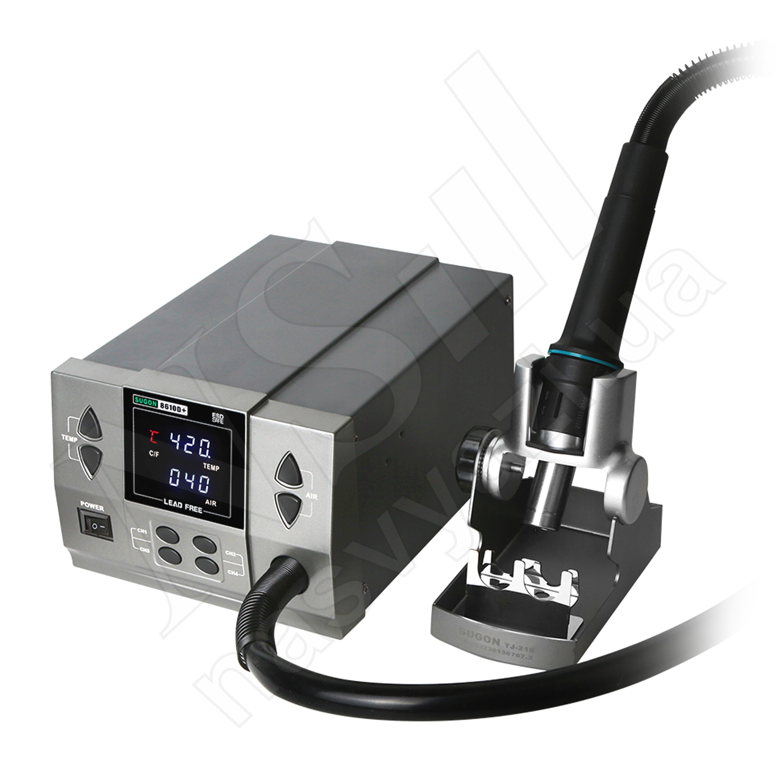 Паяльная станция SUGON 8610D+ (1000W) горячего воздуха (только фен 100-500°С)