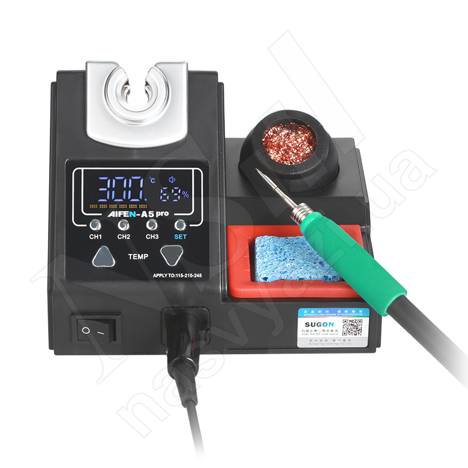 Паяльная станция AIFEN A5 Pro-210 120W (паяльник стандарта JBC 210, 100-450°С)