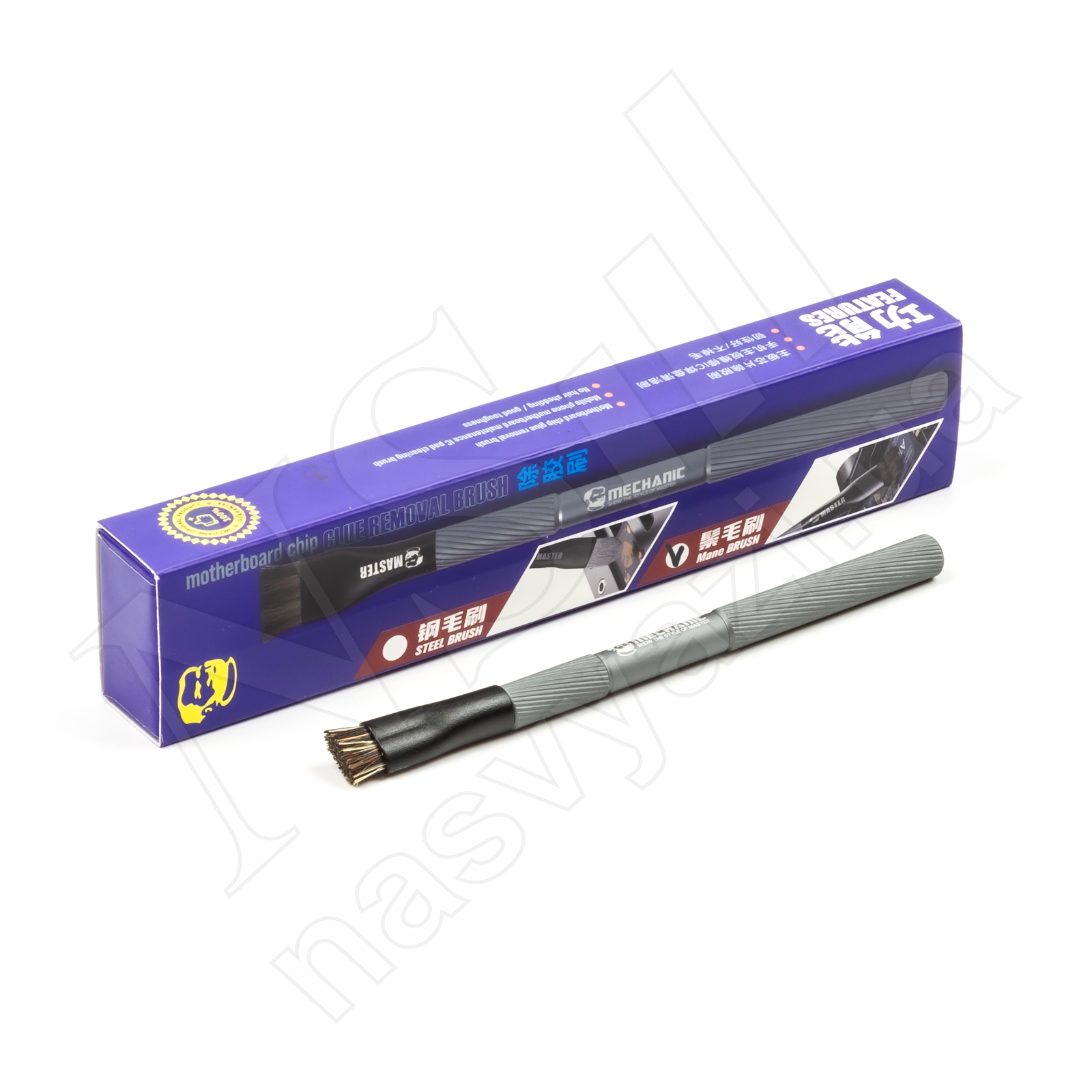 Кисть MECHANIC Master для чистки плат (натуральный ворс) (13 см)