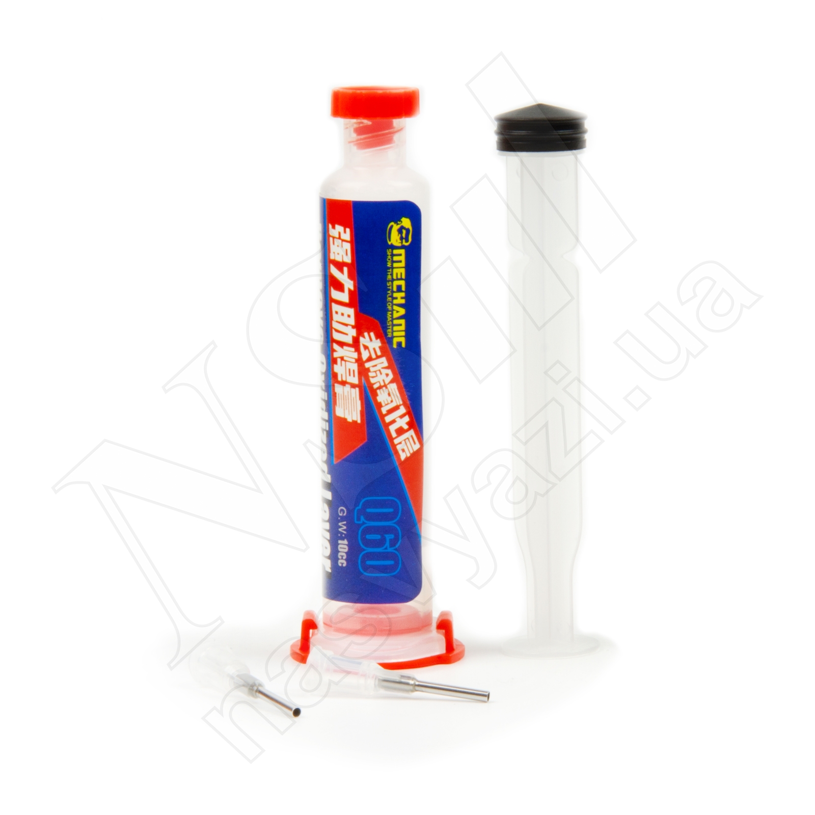 Паста флюс MECHANIC Q60 (10 мл) в шприце, для пайки никеля/нержавеющей стали