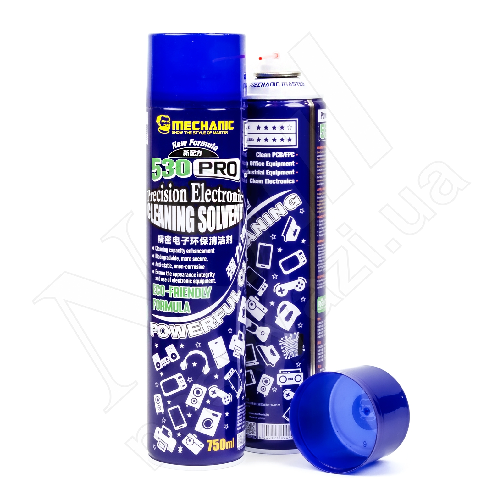 Спрей для очистки плат MECHANIC 530 Pro (750 мл)
