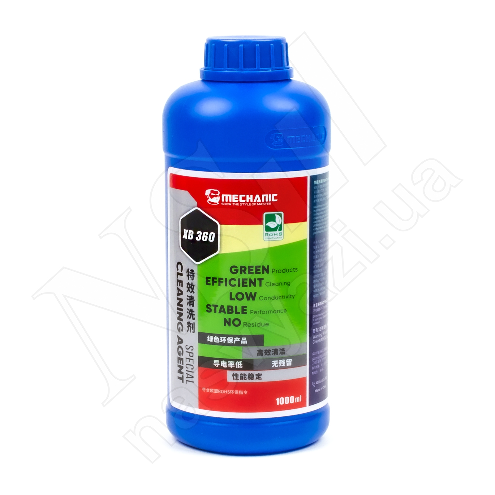 Растворитель MECHANIC XB360 для очистки плат высокой эффективности (1000 мл)