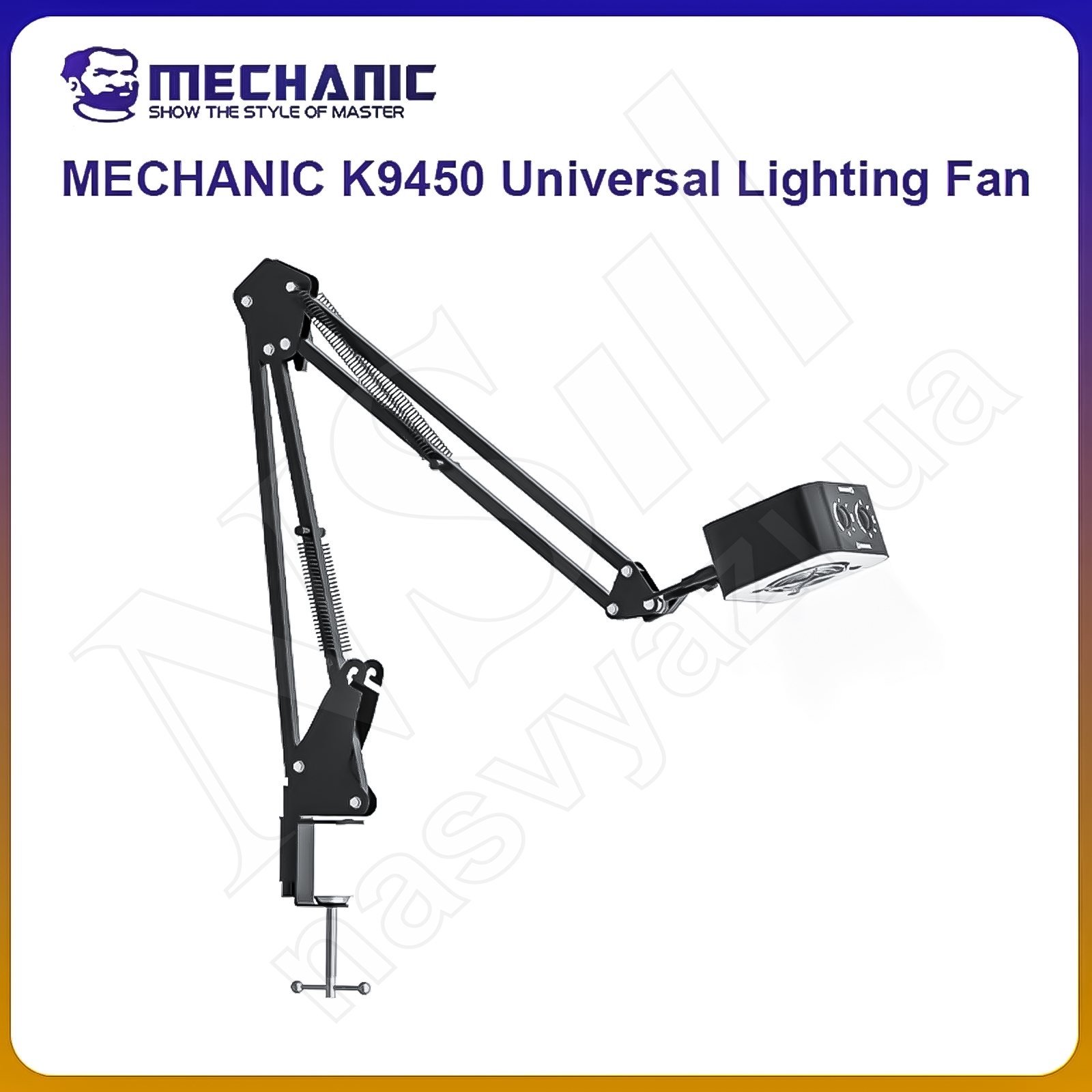 Мини-вытяжка/куллер MECHANIC K9450 со светодиодной лампой 15W (на кронштейне)