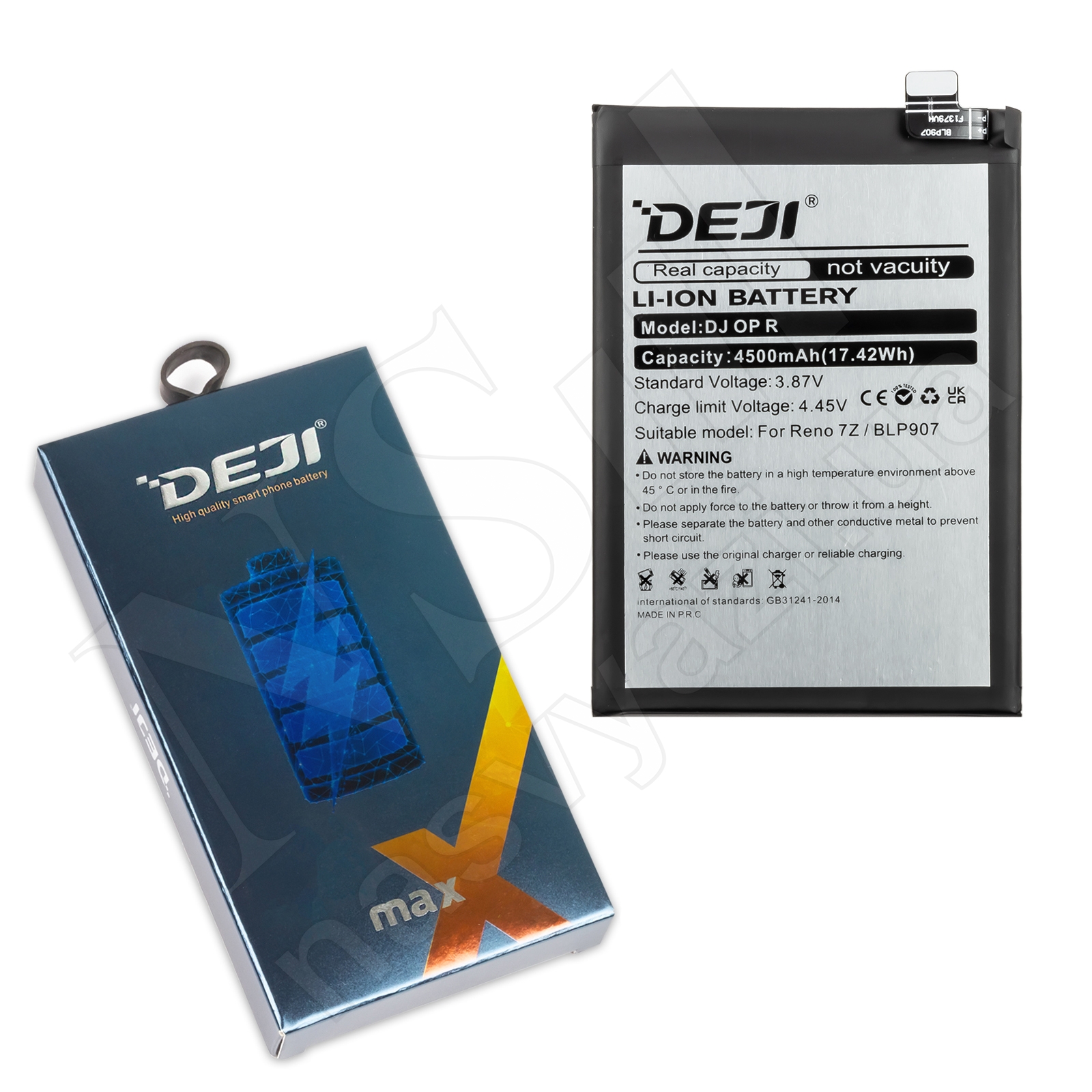 АКБ OPPO BLP907 Reno 7Z (5G)/Reno 7 Lite/OnePlus Nord N20 (5G) DEJI (4500 mAh)