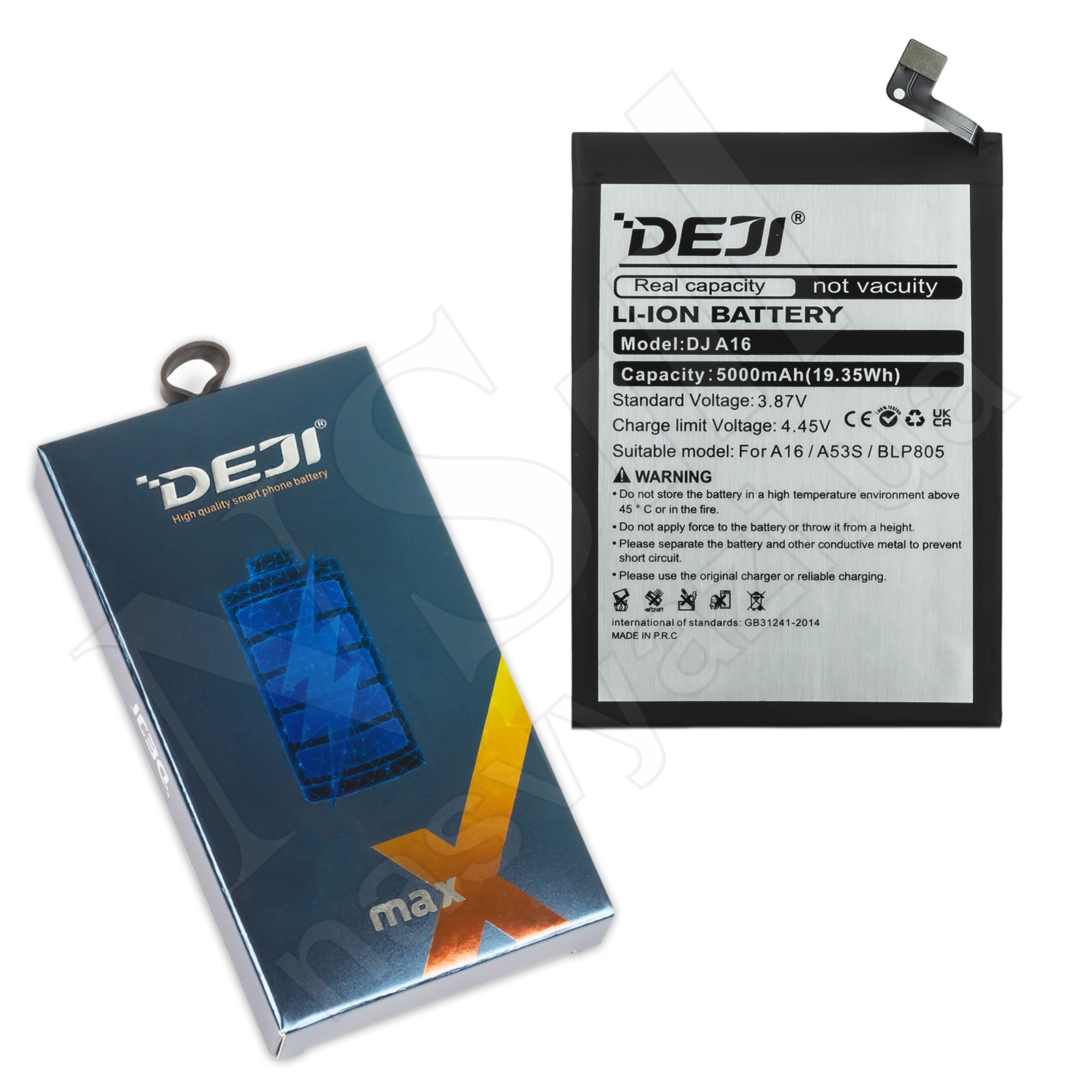 АКБ OPPO BLP805 A16/A16s/A32/A53/A53s/A54/A54s/A55/A74 (5G)/A93 (5G) DEJI (5000 mAh)