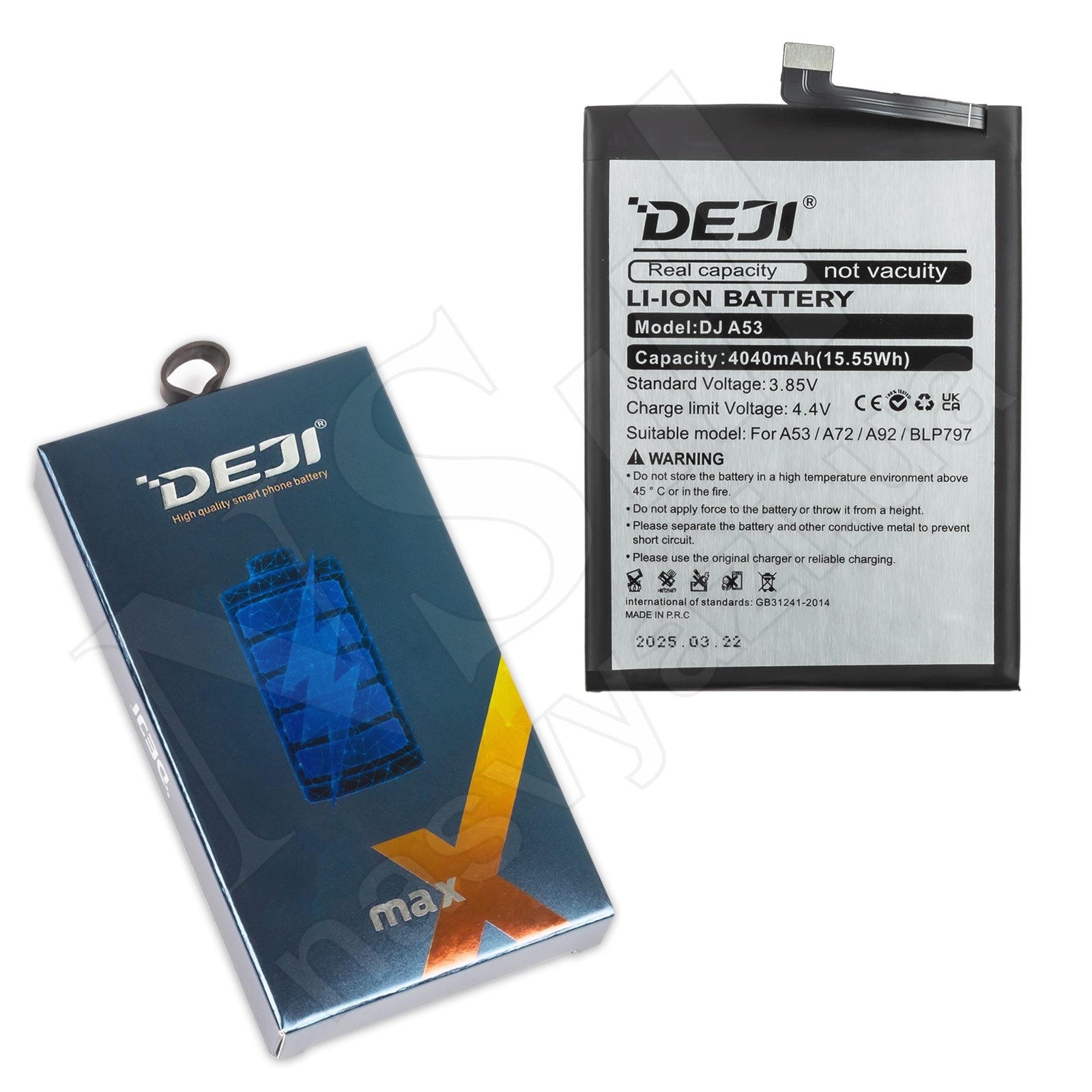 АКБ OPPO BLP797 A53 (5G)/A72 (5G)/A73 (5G) DEJI (4040 mAh)
