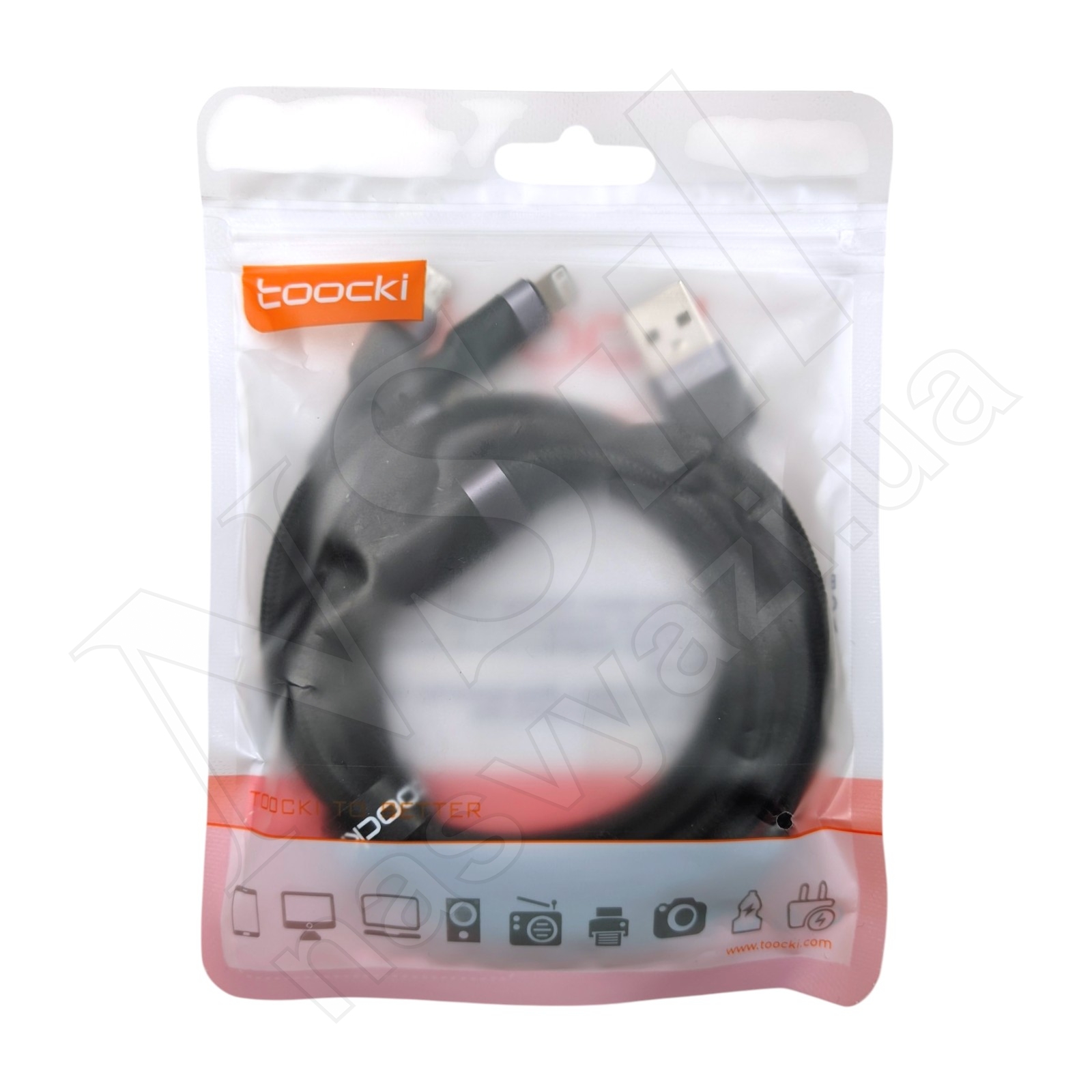 Кабель USB-Micro/Lightining/Type-C TOOCKI TXCMTL-PX0G (3in1) 1.2м 5A серый