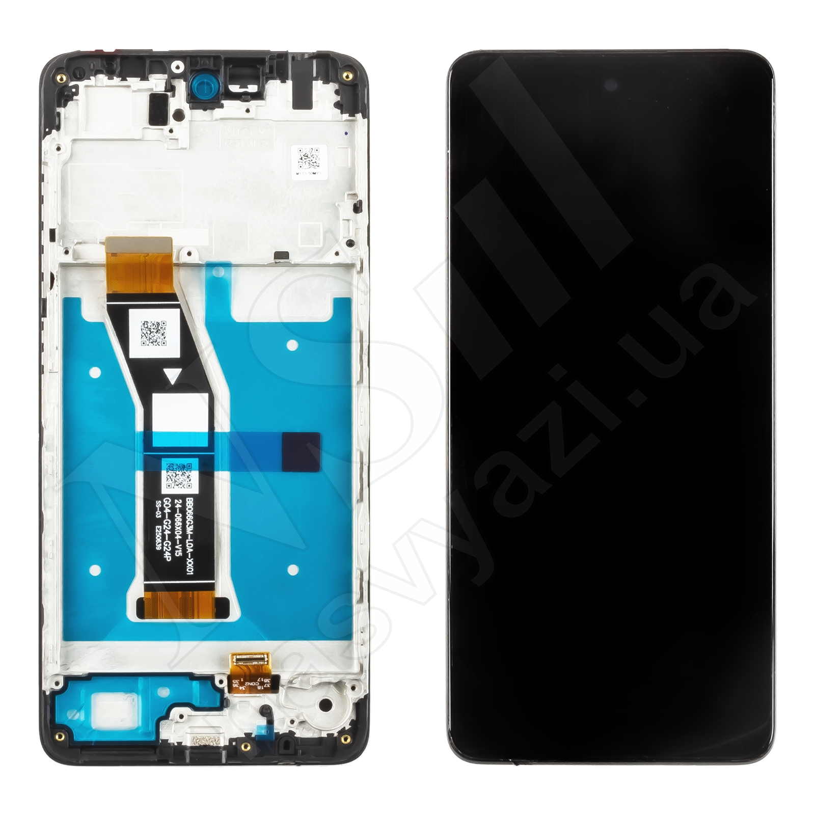 Дисплей MOTOROLA E14 (XT2421-13) (2024) с черным тачскрином и рамкой