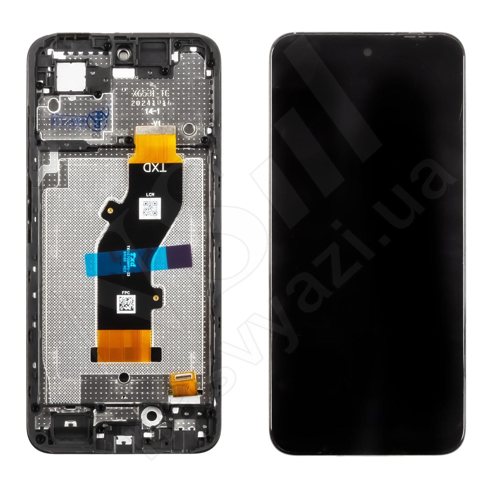 Дисплей INFINIX Hot 50i (X6531B) (2024) с черным тачскрином и рамкой