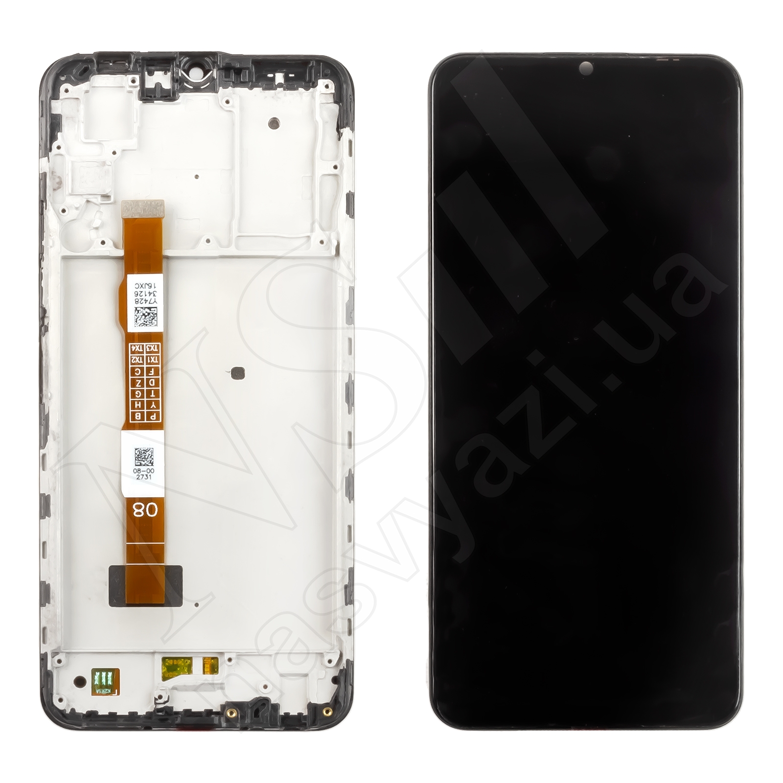 Дисплей VIVO Y53S (4G) (2021) с черным тачскрином и рамкой