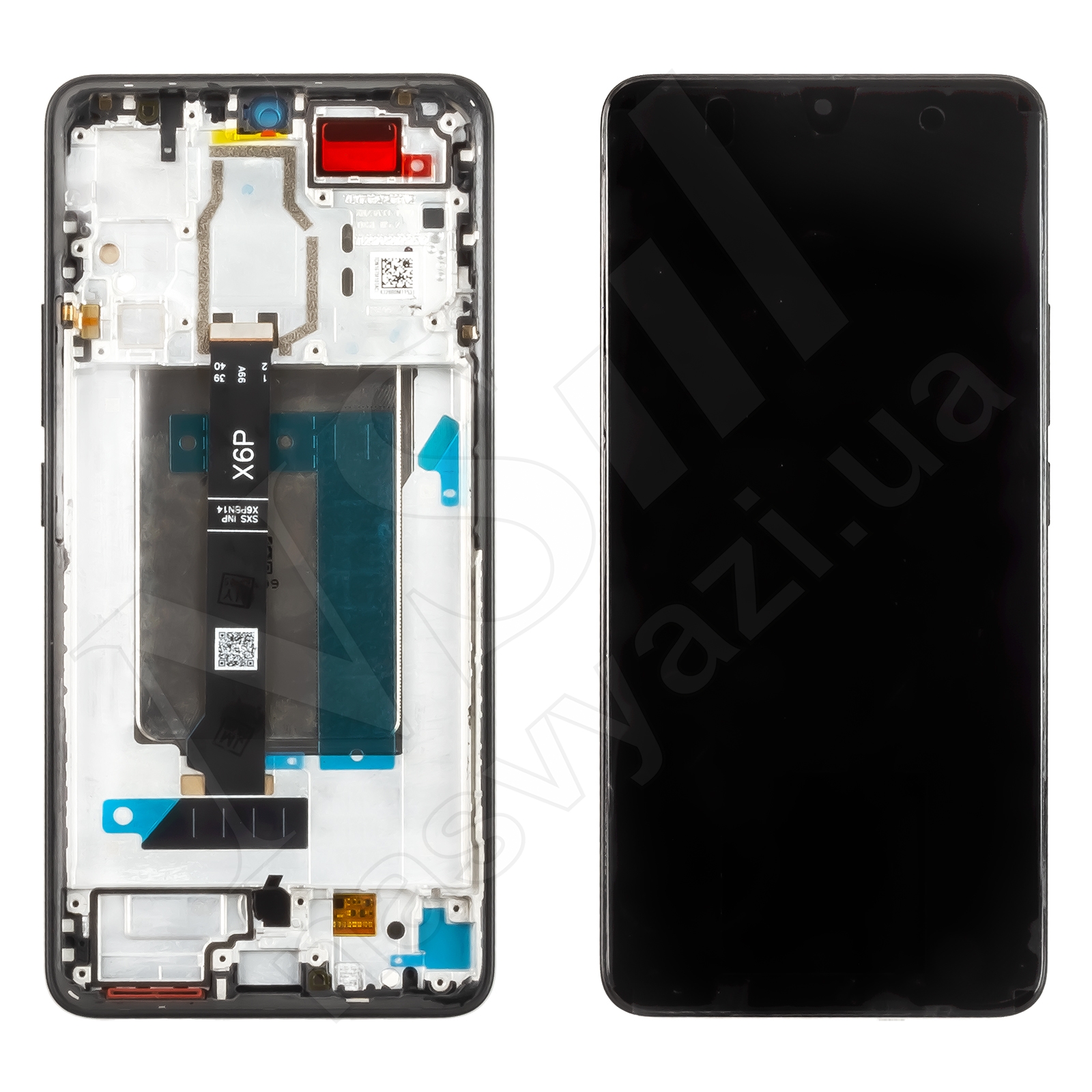 Дисплей XIAOMI Poco F6 (IPS) (2024) c черным тачскрином и рамкой