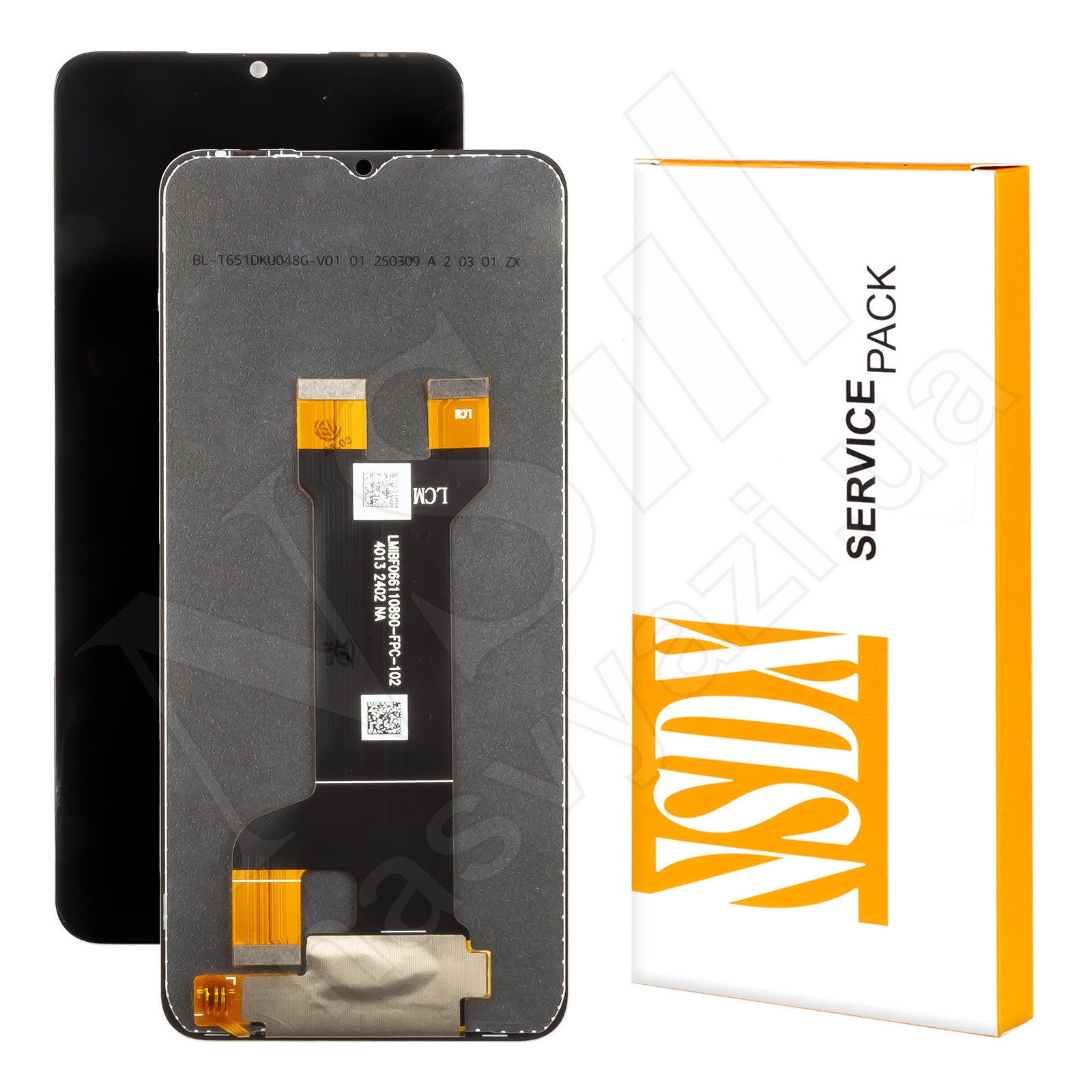 Дисплей ZTE NUBIA Gaming Neo 5G (2023) Service Pack с черным тачскрином 