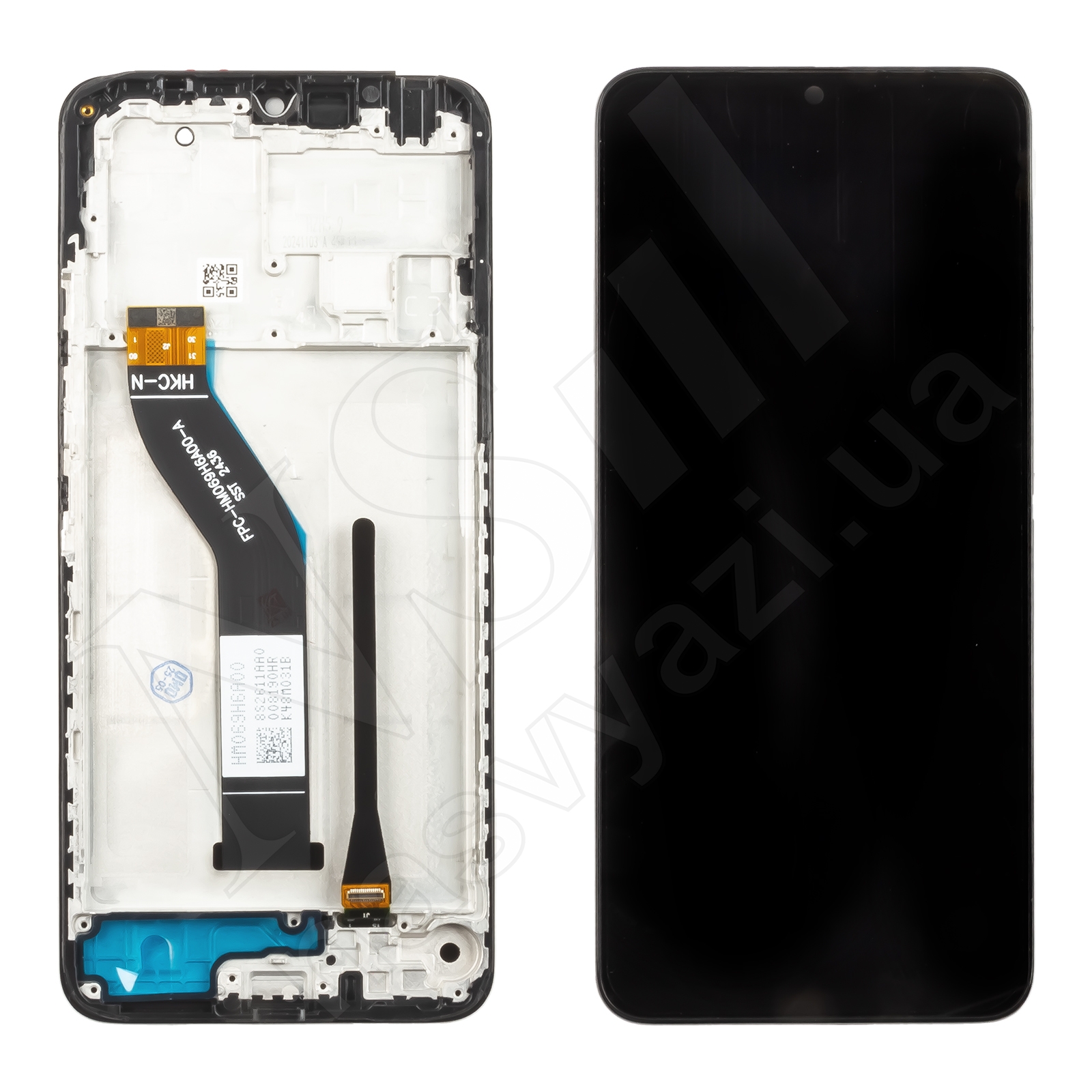 Дисплей XIAOMI Redmi 14C (2024) с черным тачскрином и рамкой