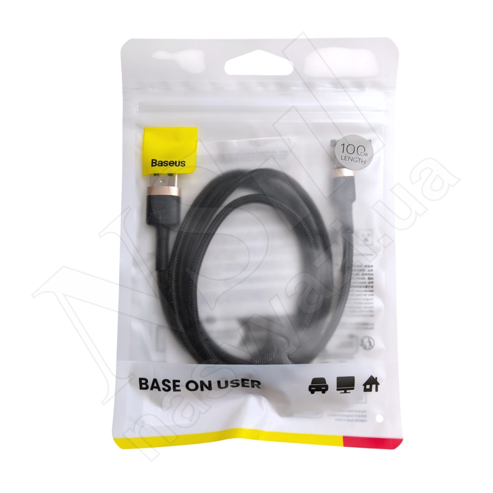 Кабель USB - Lightning Baseus TG-CALKLF-WV1 2.4A 1м золотой