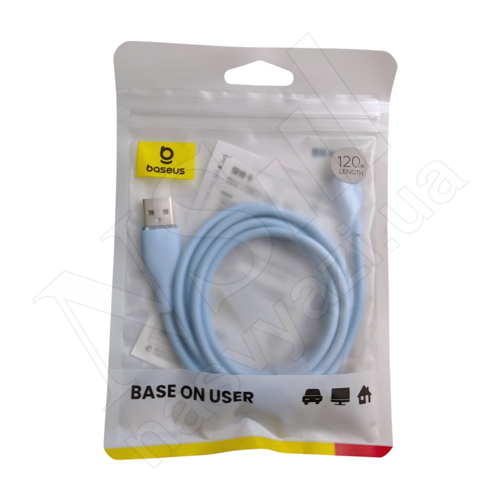 Кабель USB - Lightning Baseus P10355700311-00 2.4A 1.2м голубой