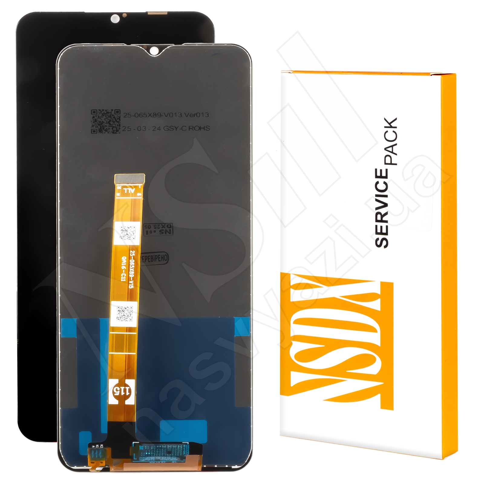 Дисплей OPPO A16/A16S/Narzo 50A (2021) Service Pack c черным тачскрином