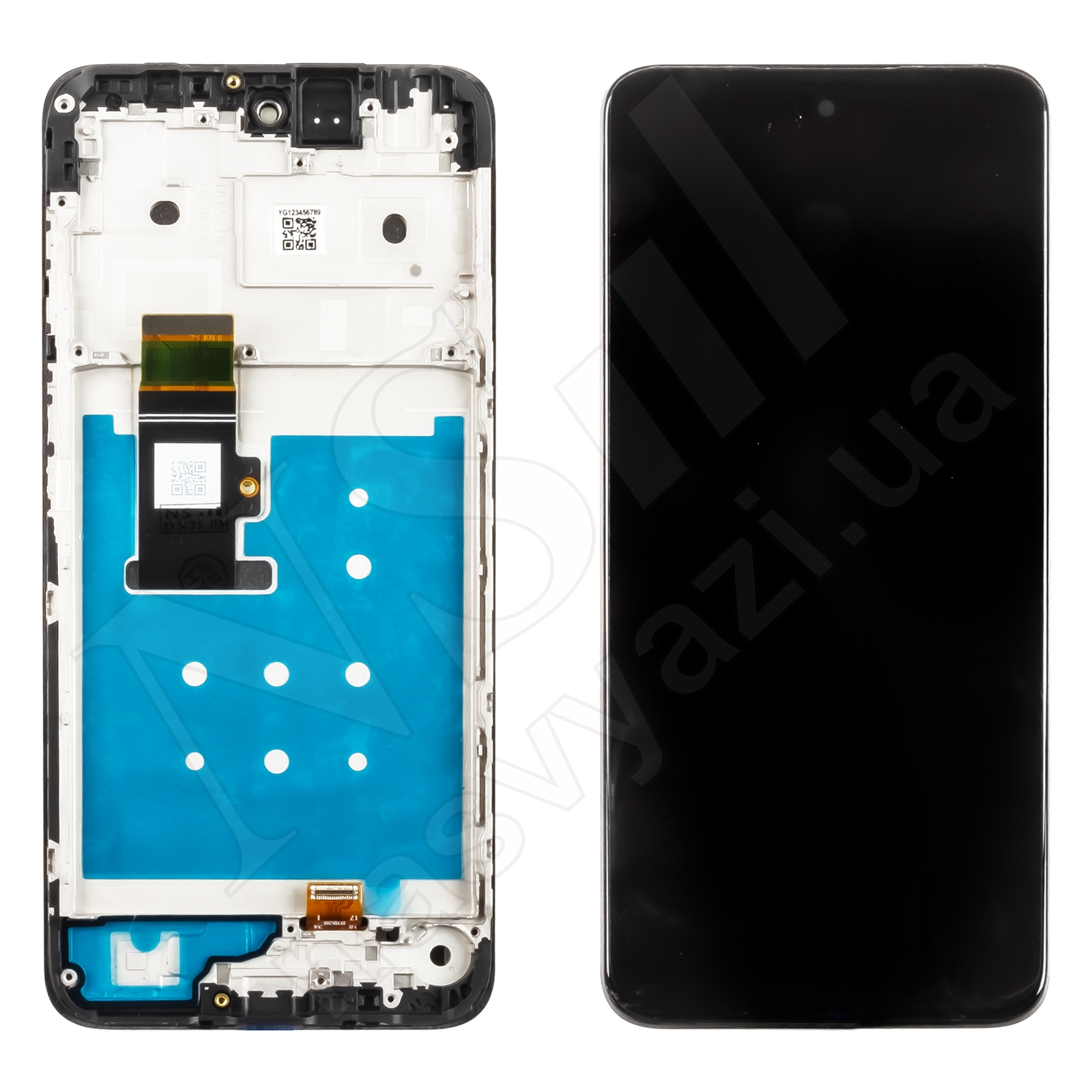 Дисплей MOTOROLA G13 (XT2331) (2023) с черным тачскрином и рамкой