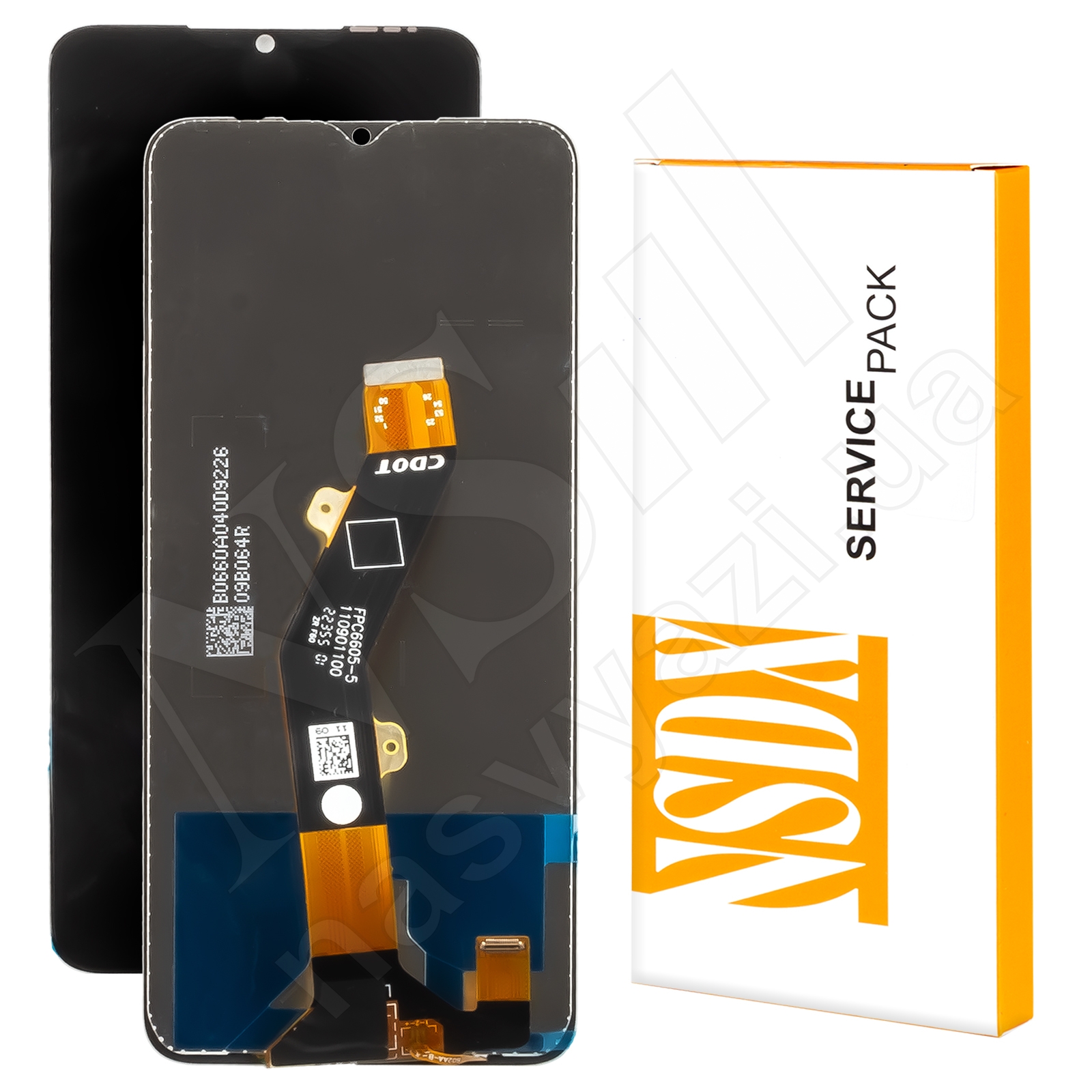 Дисплей TECNO Spark 10 (KI5q) (2023) Service Pack с черным тачскрином