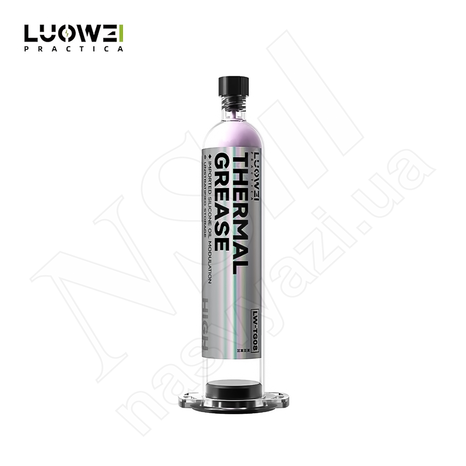 Термопаста LUOWEI LW-TG08 Ultra Thermal Grease 8W/мк (розовая) (122г)