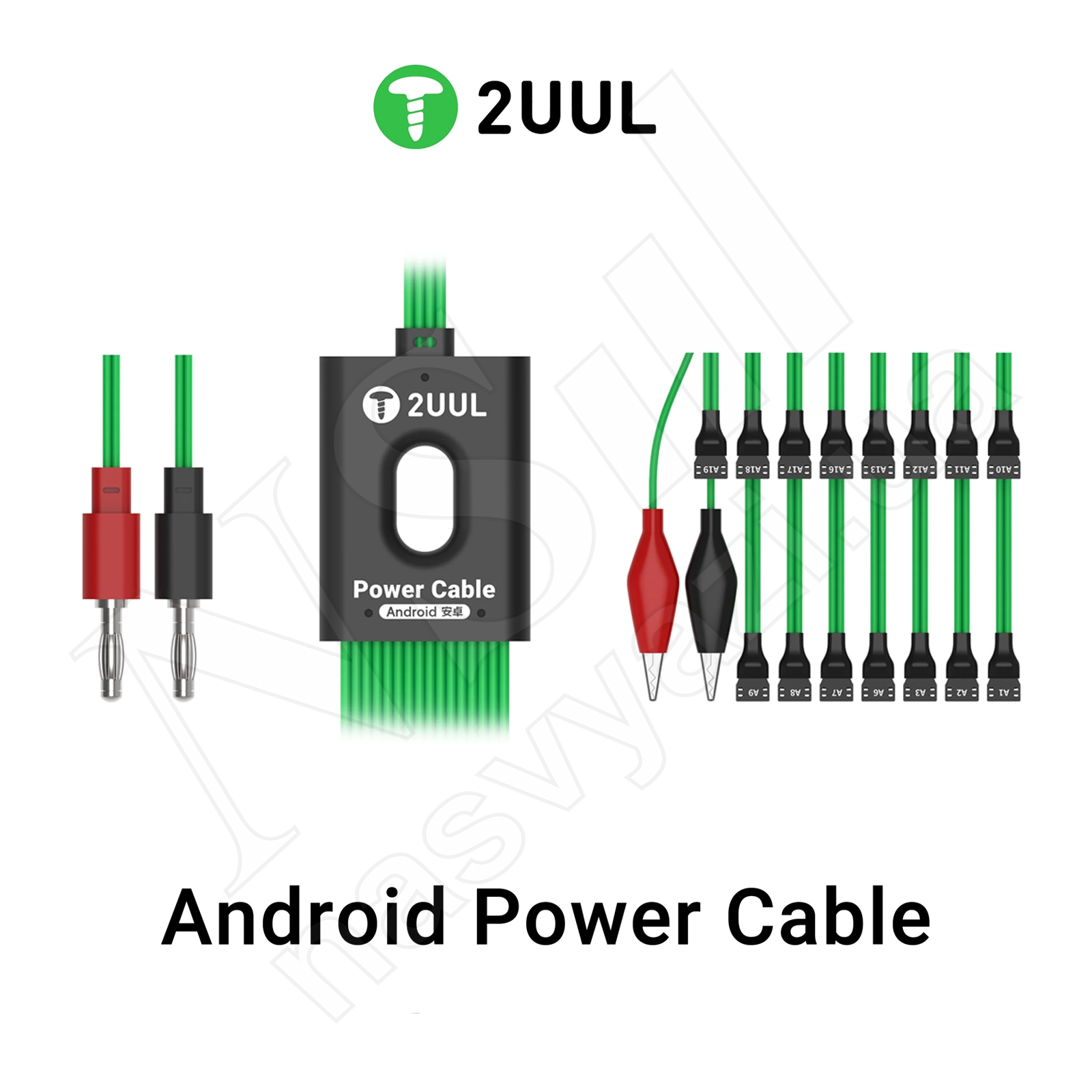 Кабель для блока питания 2UUL PW04 для обнаружения разрыва зарядки с двумя зажимами ("крокодил")