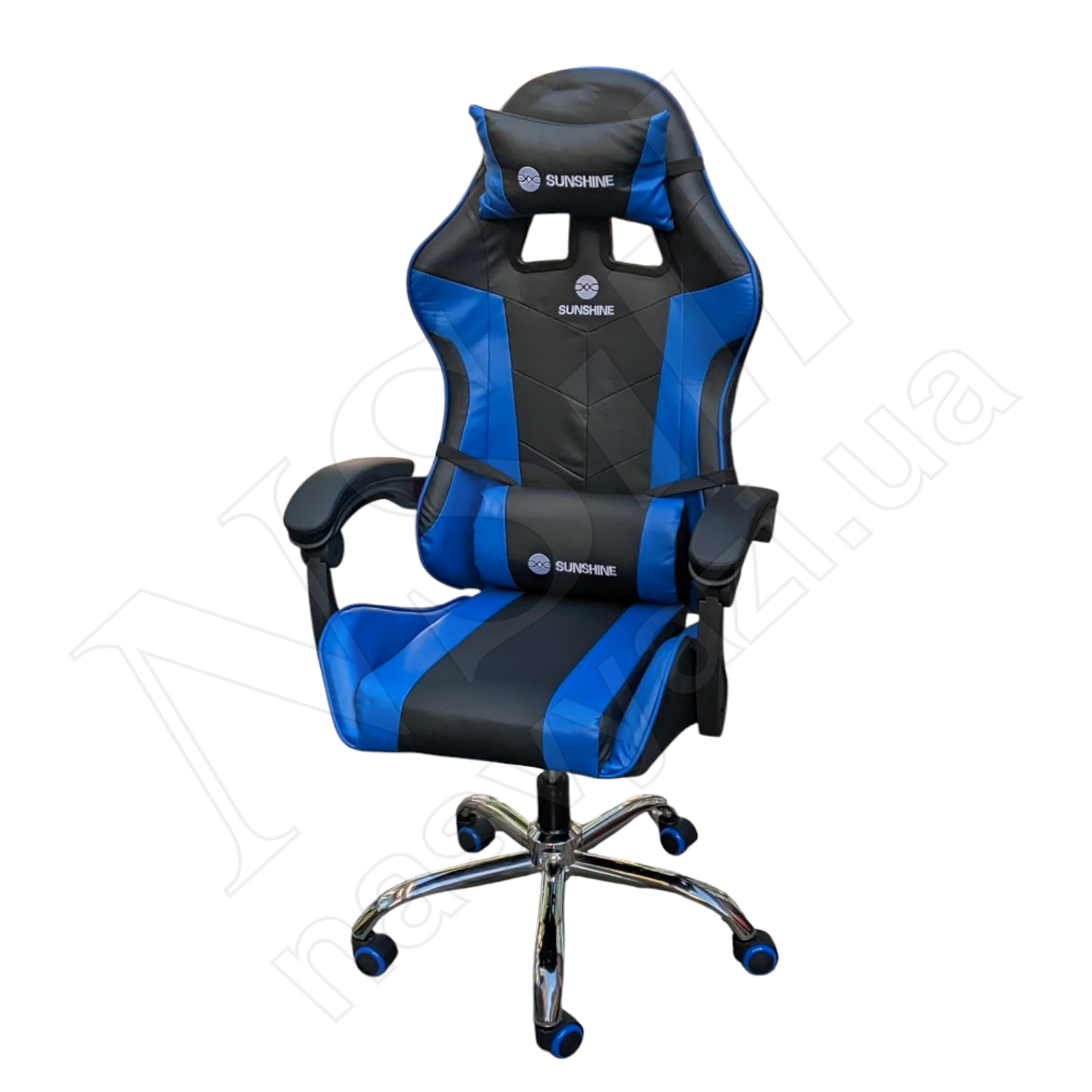 Стул рабочий SUNSHINE SS-666A SE черно-синий