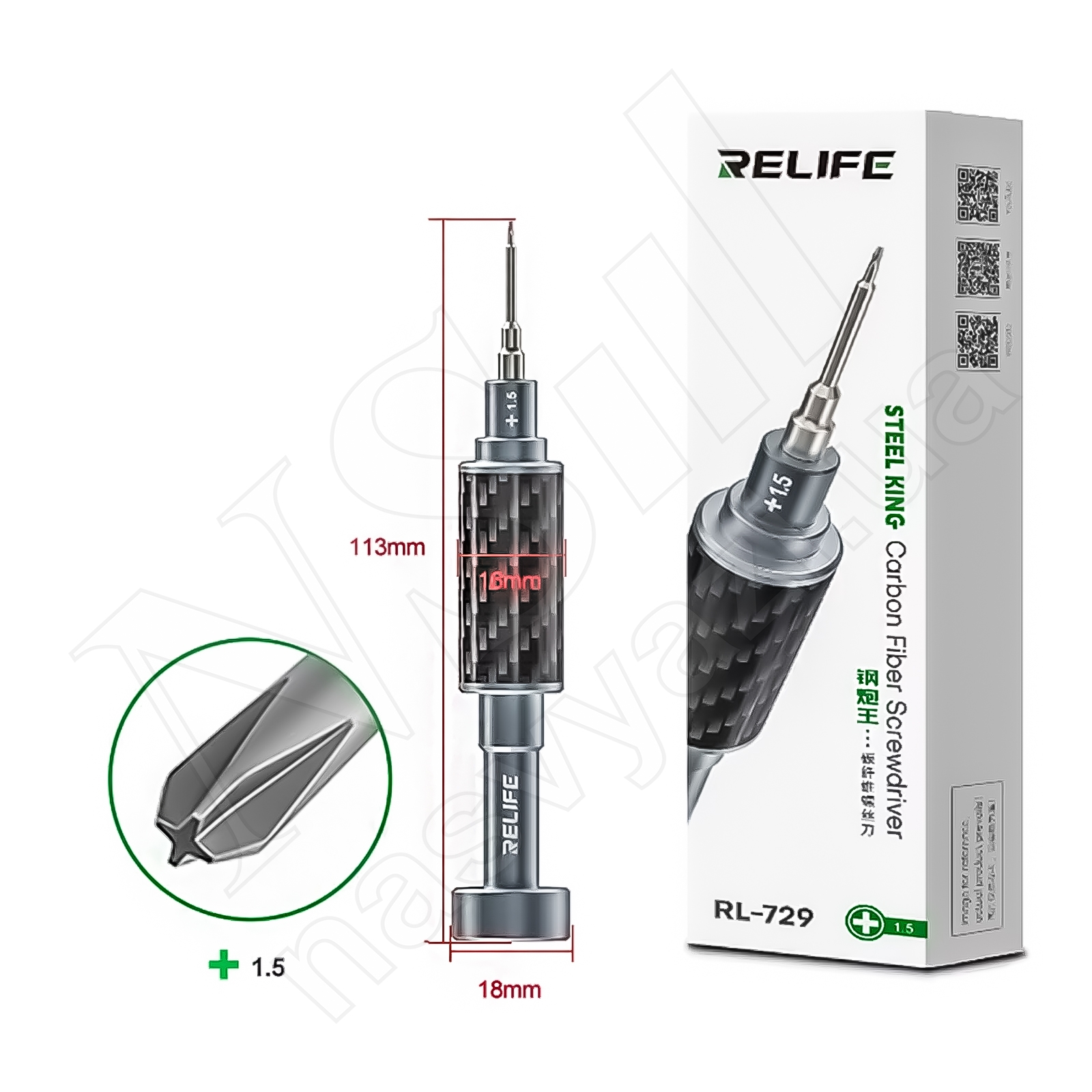 Отвёртка RELIFE RL-729 (крестик 1.5)