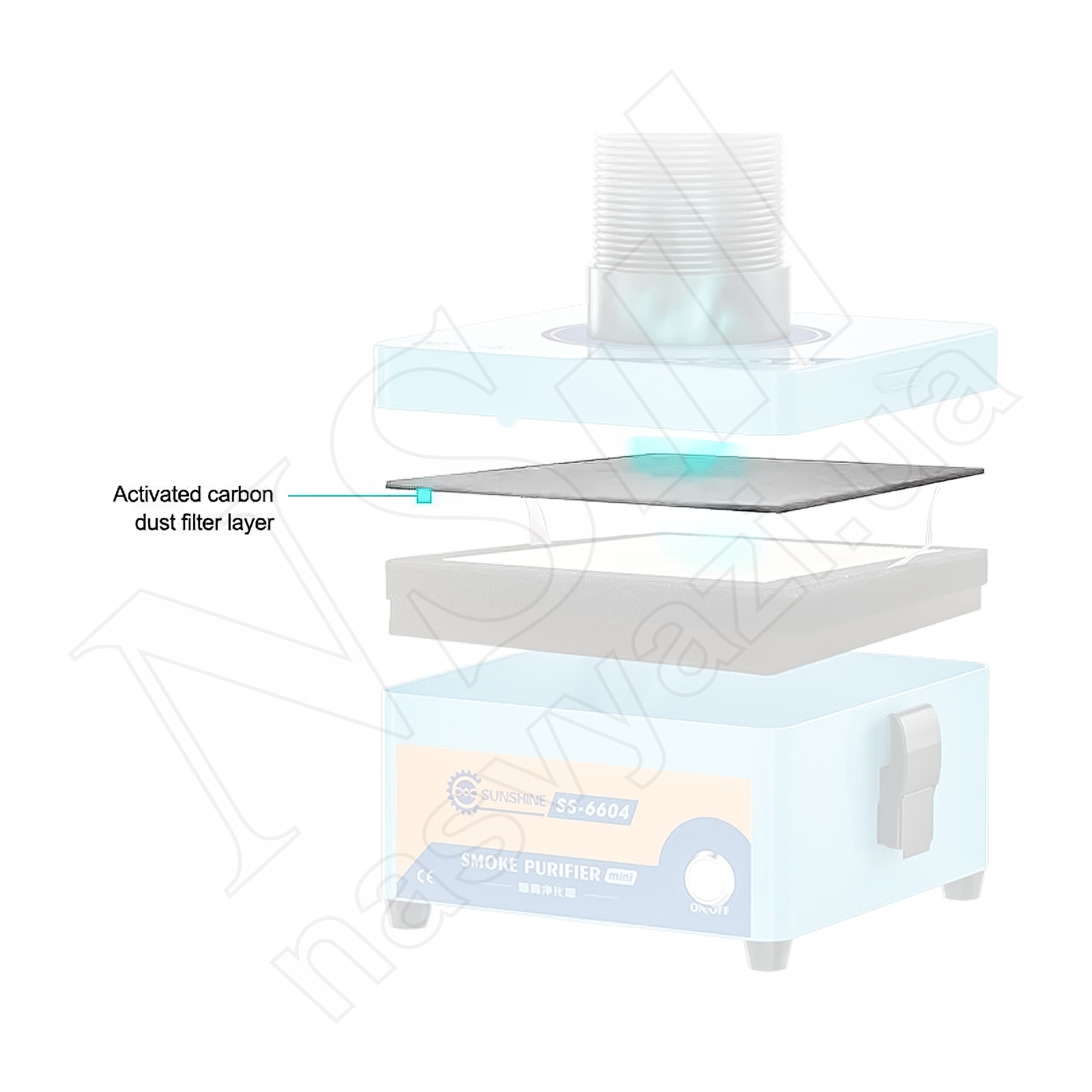 Фильтр с активированным углем для мини-вытяжки SUNSHINE SS-6604 MINI