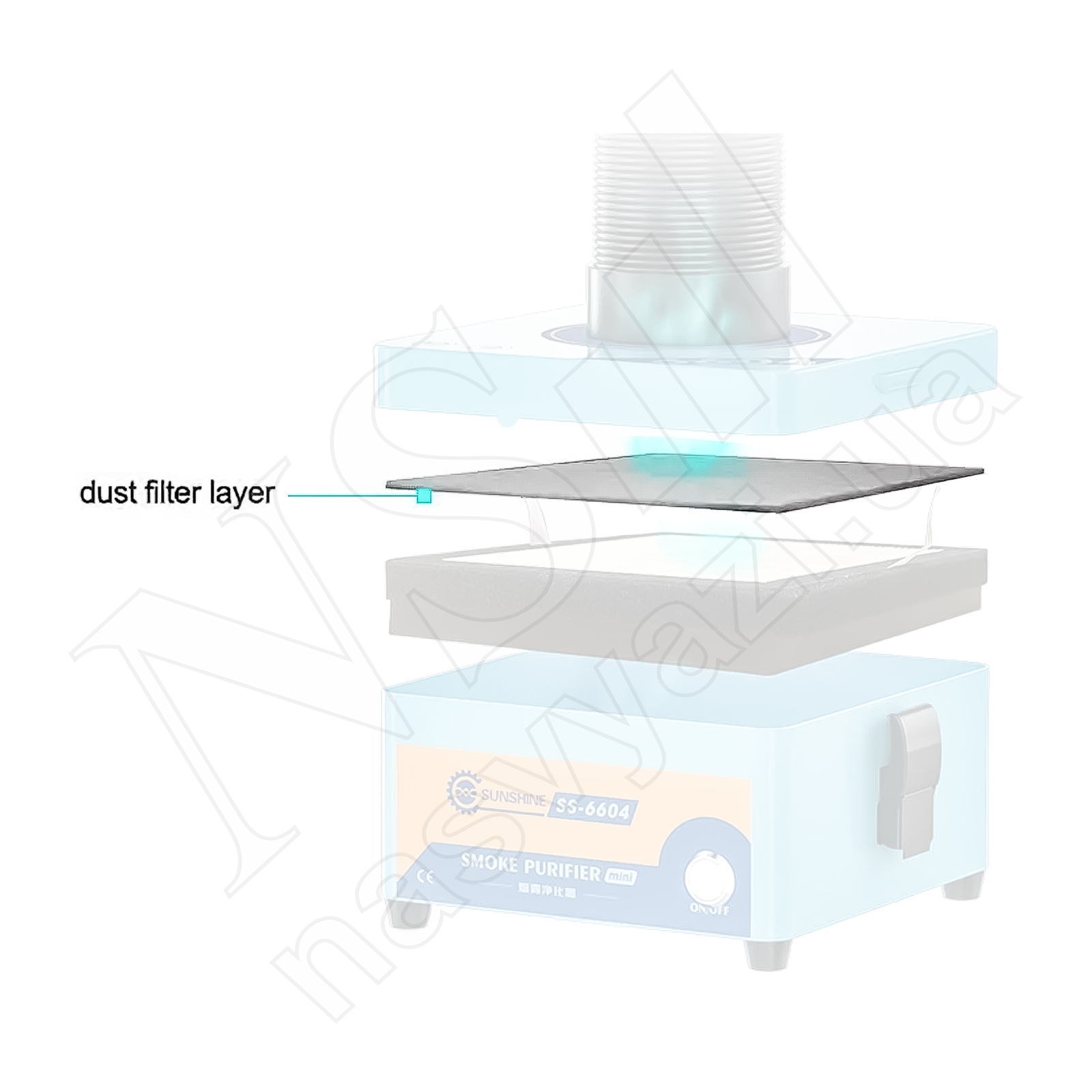 Фильтр котоновый для мини-вытяжки SUNSHINE SS-6604 MINI