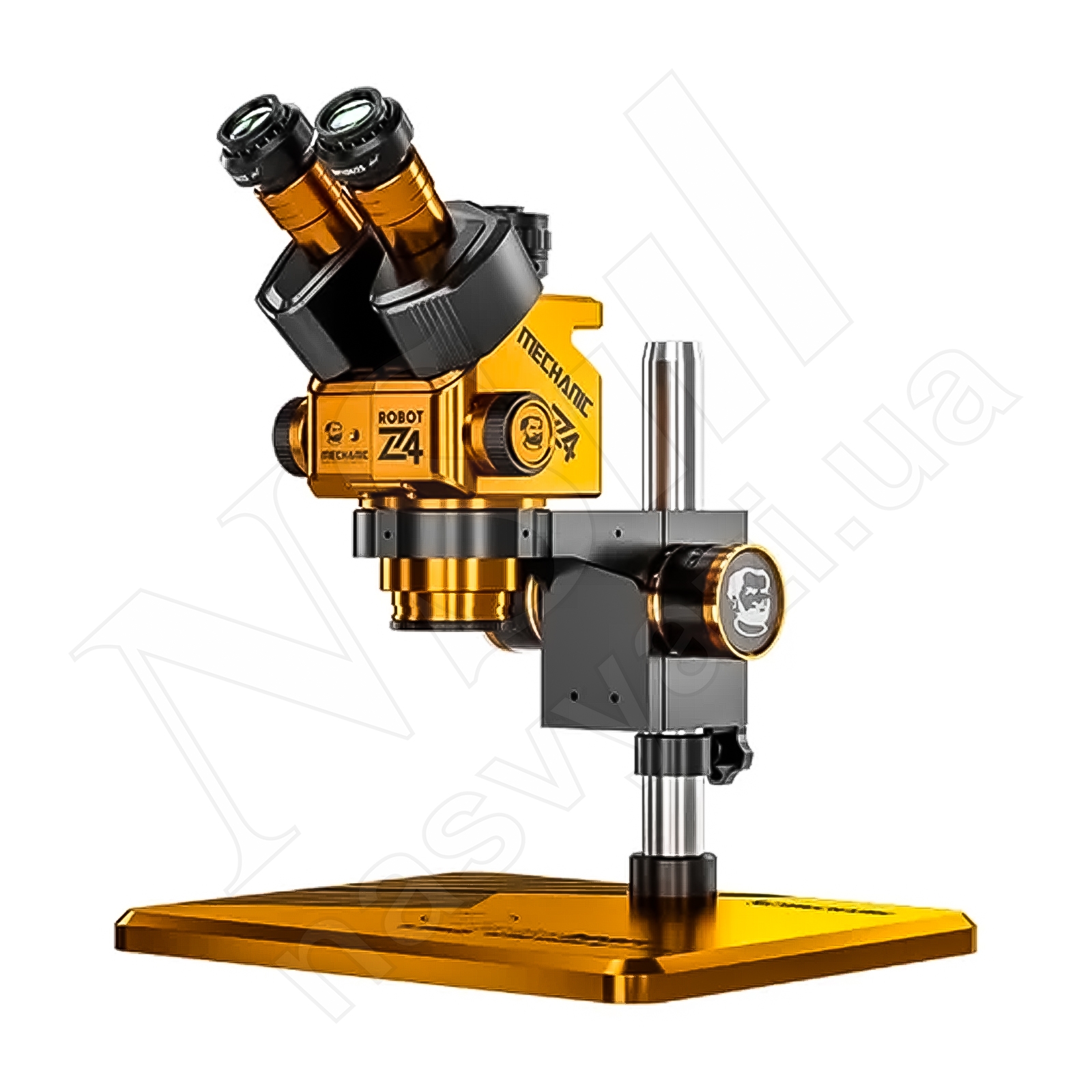 Микроскоп MECHANIC ROBOT Z4 тринокулярный (увеличение 6.5x-60x/подсветка L72) бронзовый