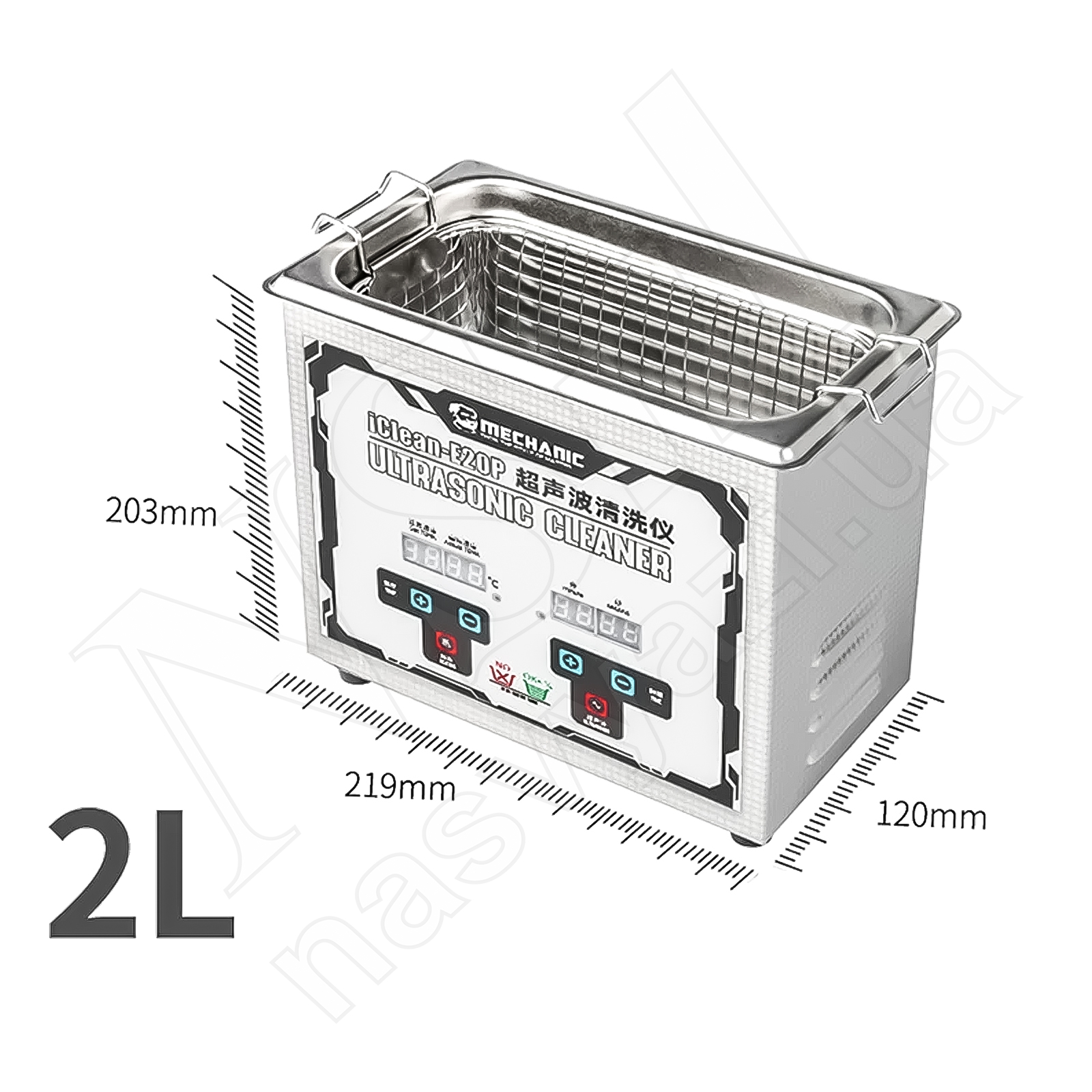 Ультразвуковая ванна MECHANIC iClean-E20P (2 л/70W)