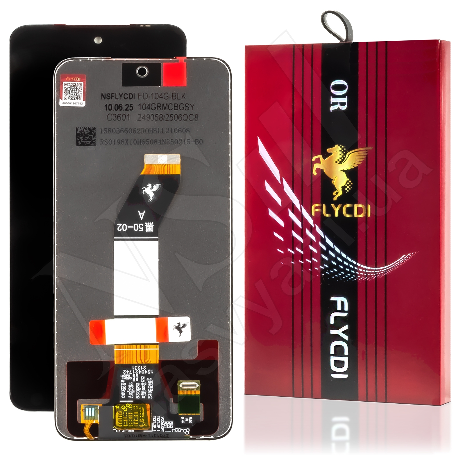 Дисплей XIAOMI Redmi 10/Redmi 10 (2022)/Redmi 10 Prime/Redmi Note 11 (4G) (21121119SC) (2022) (FHD) FLYCDI с черным тачскрином