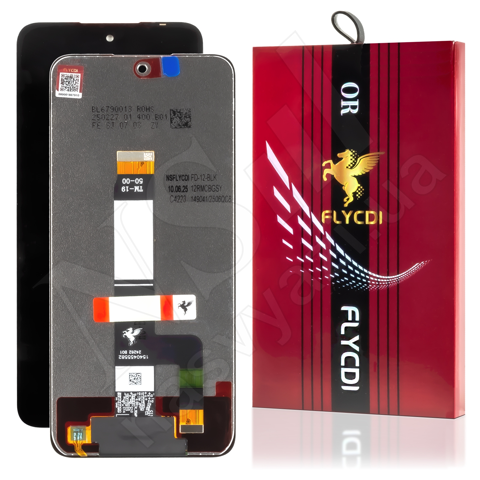 Дисплей XIAOMI Redmi 12/Redmi 12 (5G)/Poco M6 Pro (5G)/Note 12R (2023) (FHD) FLYCDI с черным тачскрином