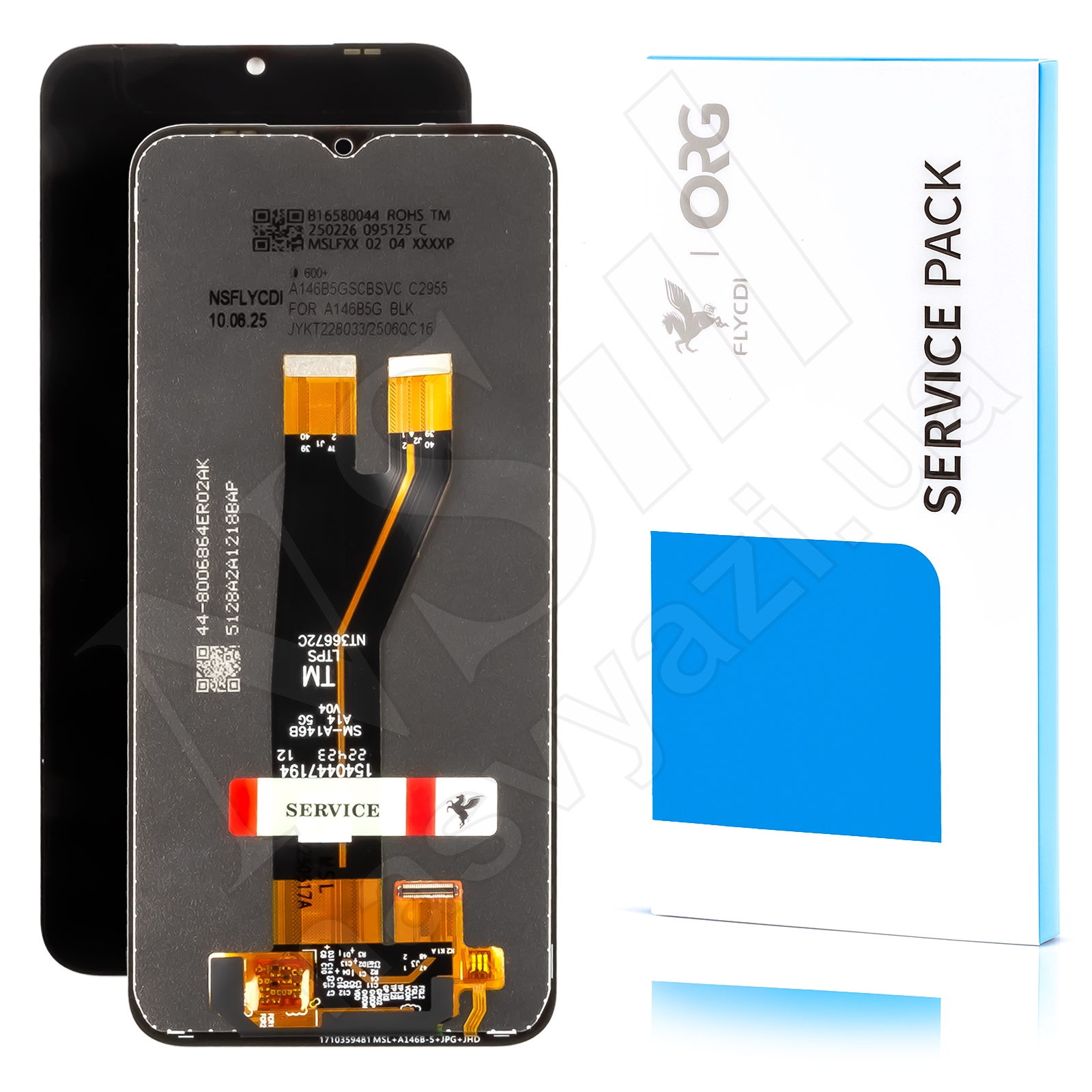 Дисплей SAMSUNG A146B Galaxy A14 (5G) (2023) (HD+) FLYCDI с черным тачскрином