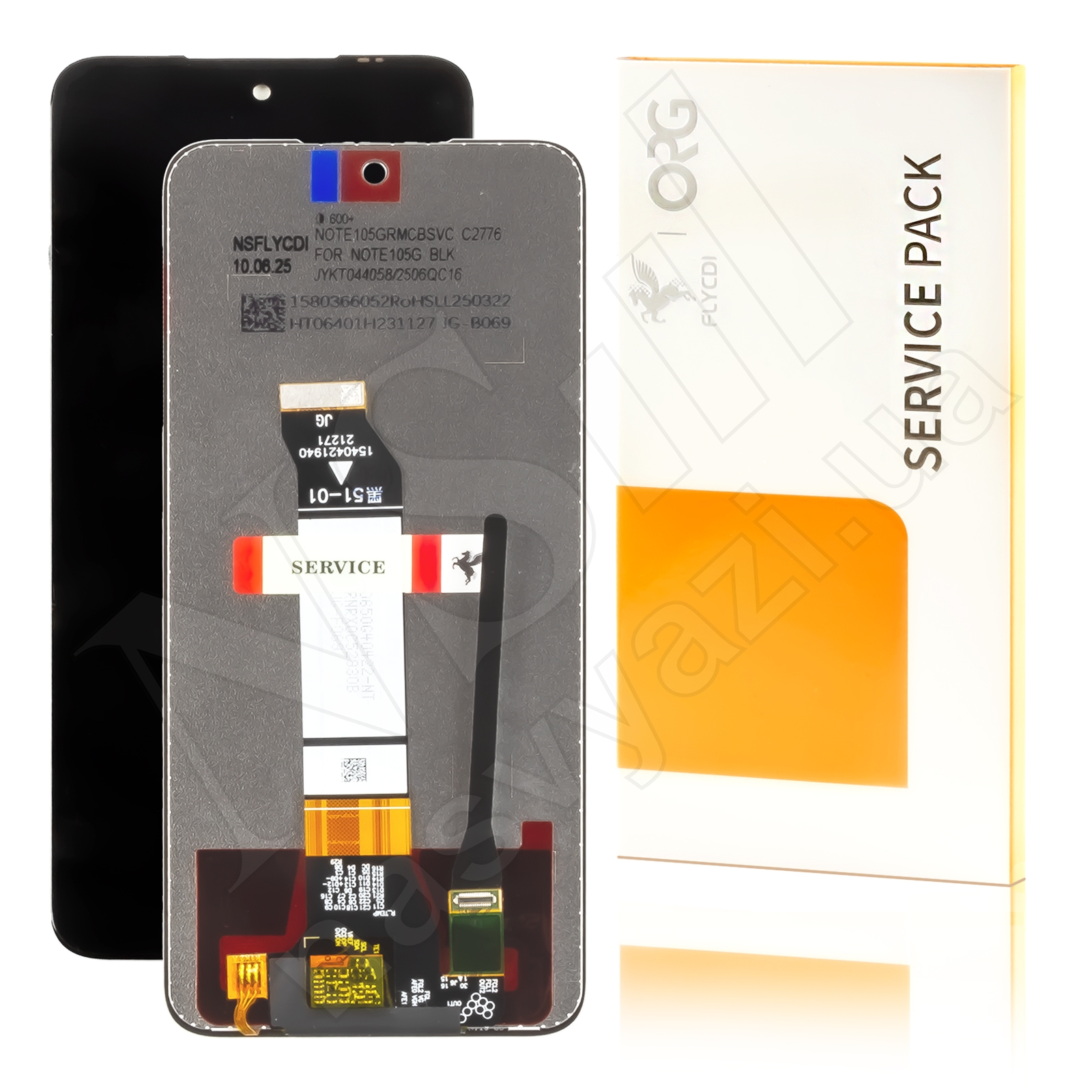 Дисплей XIAOMI Redmi Note 10 (5G)/Note 10T (5G)/Note 11SE/Poco M3 Pro/M3 Pro (5G) (2021) (HD+) FLYCDI с черным тачскрином