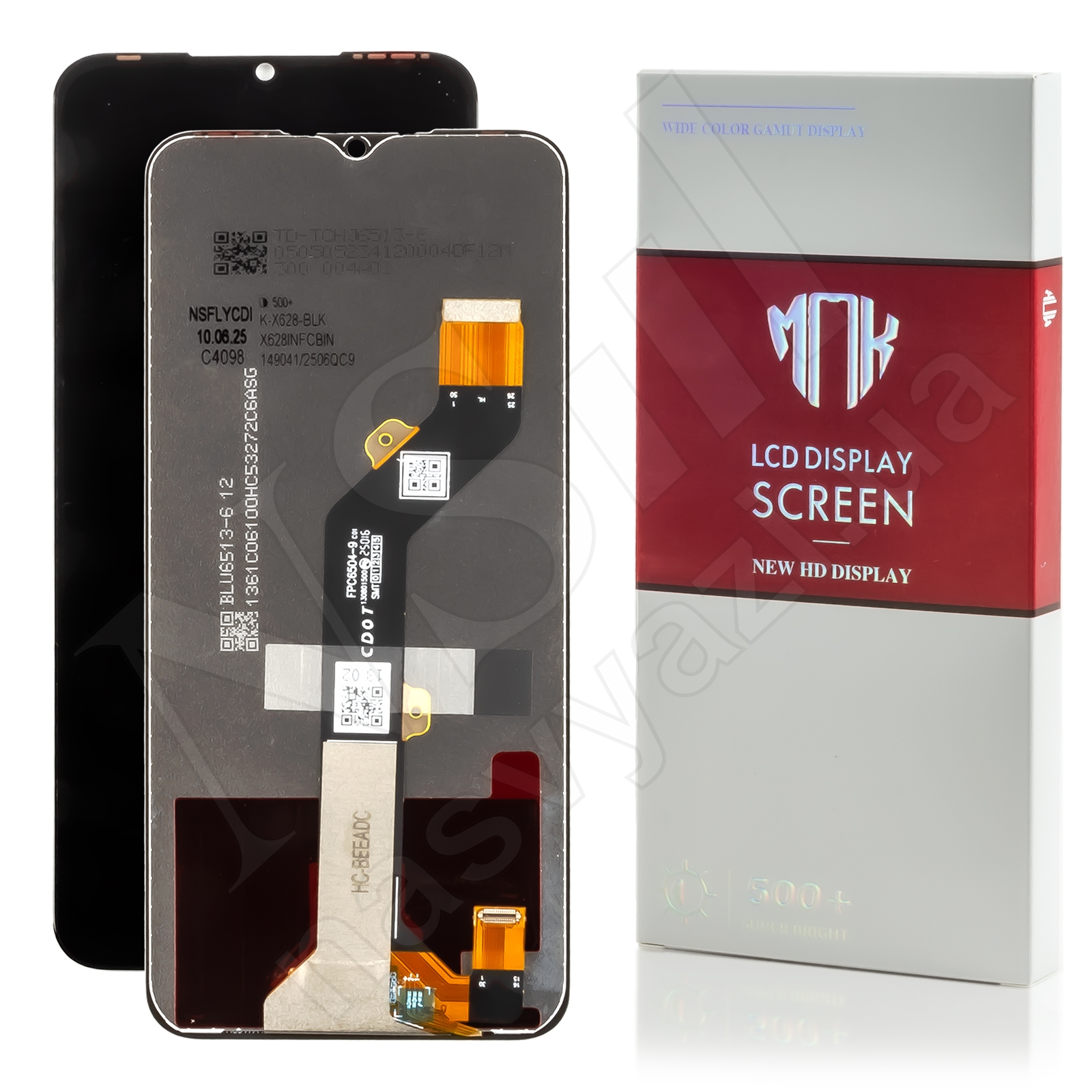 Дисплей TECNO Spark 7/7 Go/Hot 10i (KF6/KF6M/X659B/X658) (2021) (HD) FLYCDI с черным тачскрином