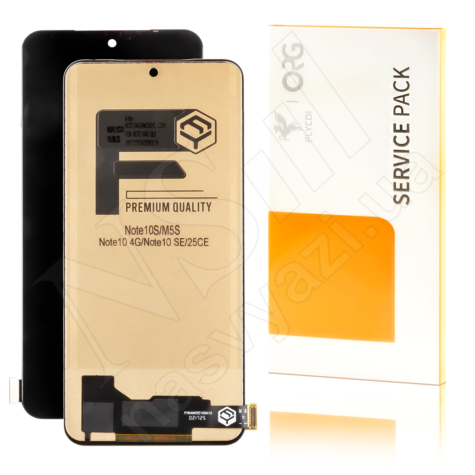 Дисплей XIAOMI Redmi Note 10 (4G)/Note 10S/Poco M5S (2021) (IPS) (HD+) FLYCDI с черным тачскрином