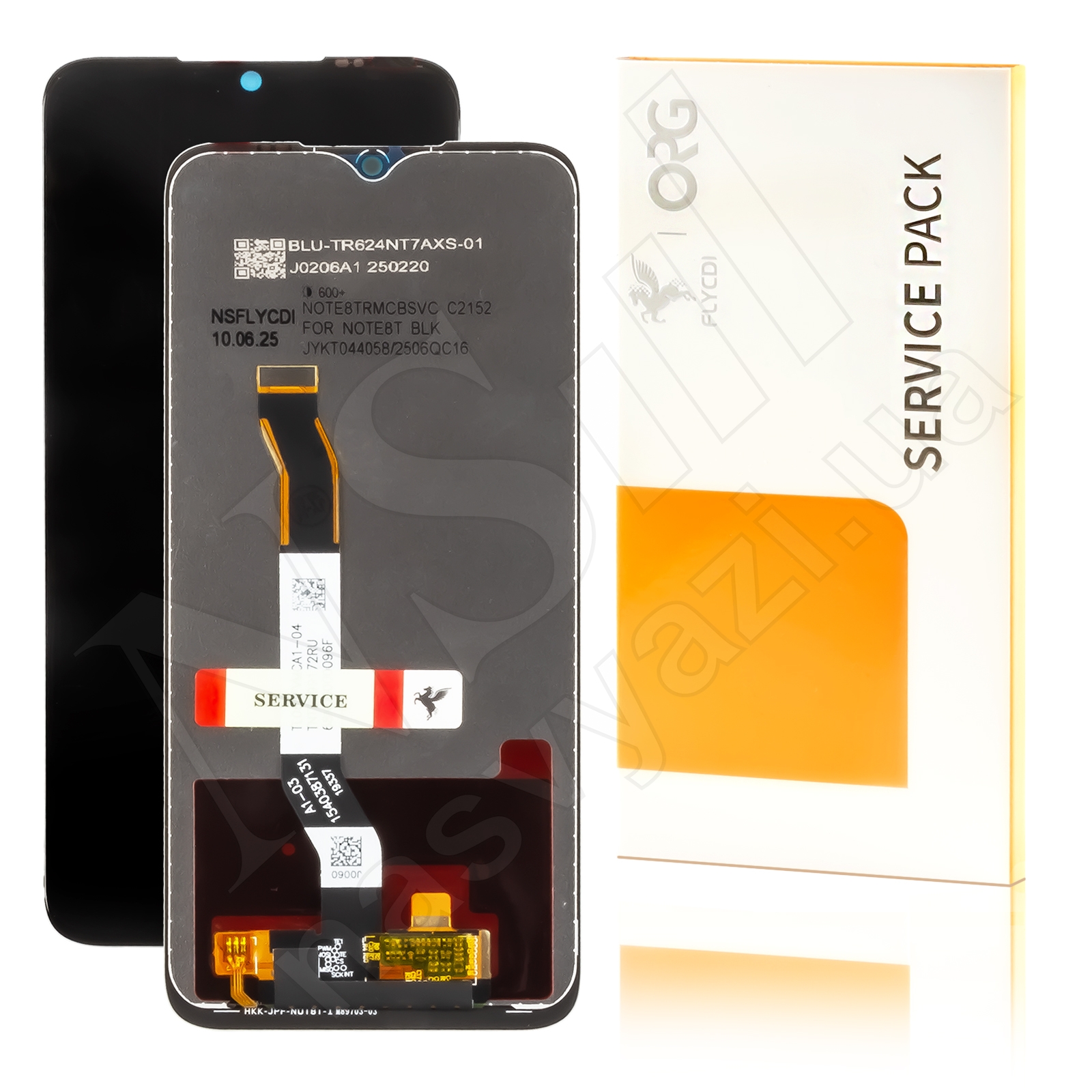 Дисплей XIAOMI Redmi Note 8T (2019) (HD+) FLYCDI с черным тачскрином