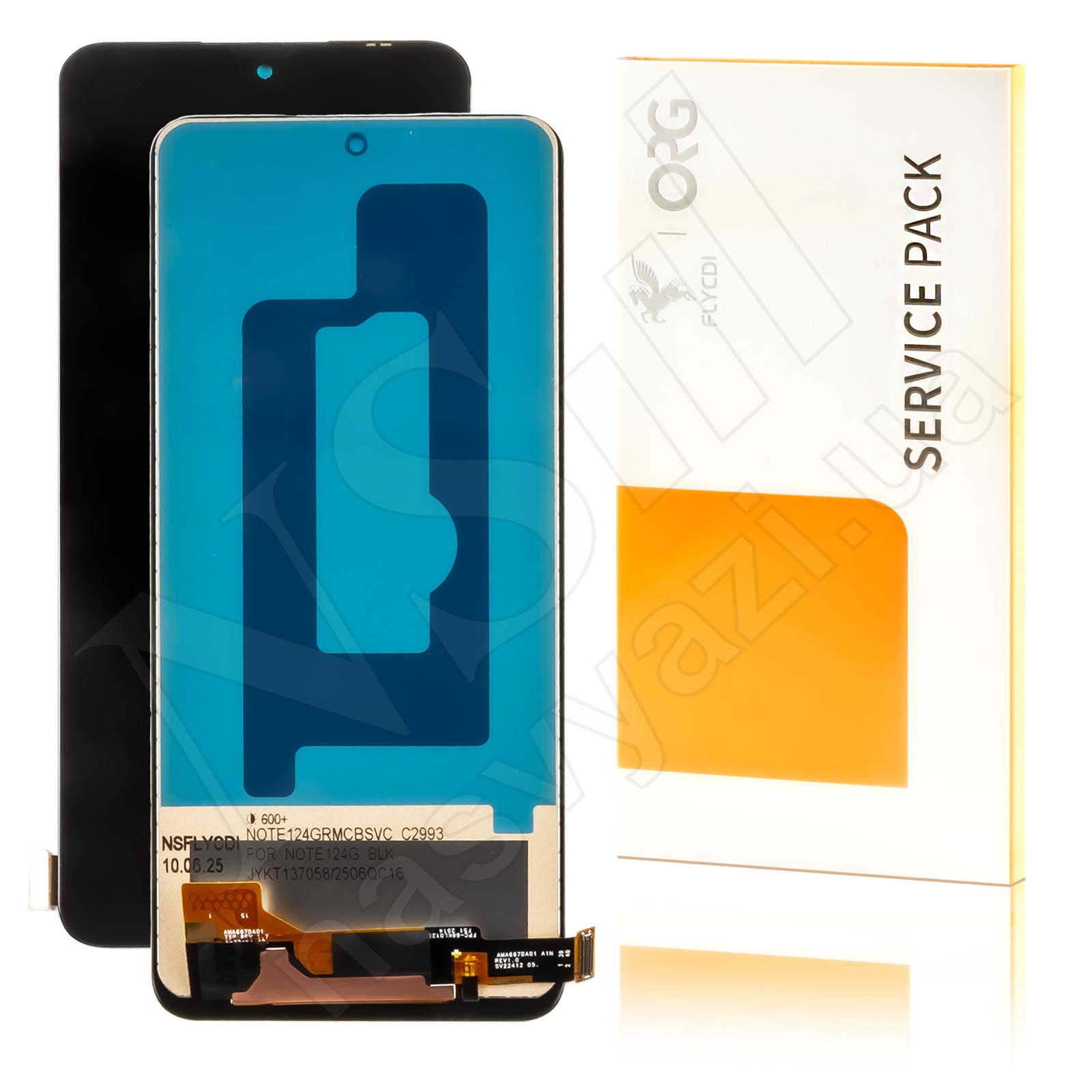 Дисплей XIAOMI Redmi Note 12 (4G)/Note 12 (5G)/Poco X5 (2023) (IPS) (HD+) FLYCDI с черным тачскрином