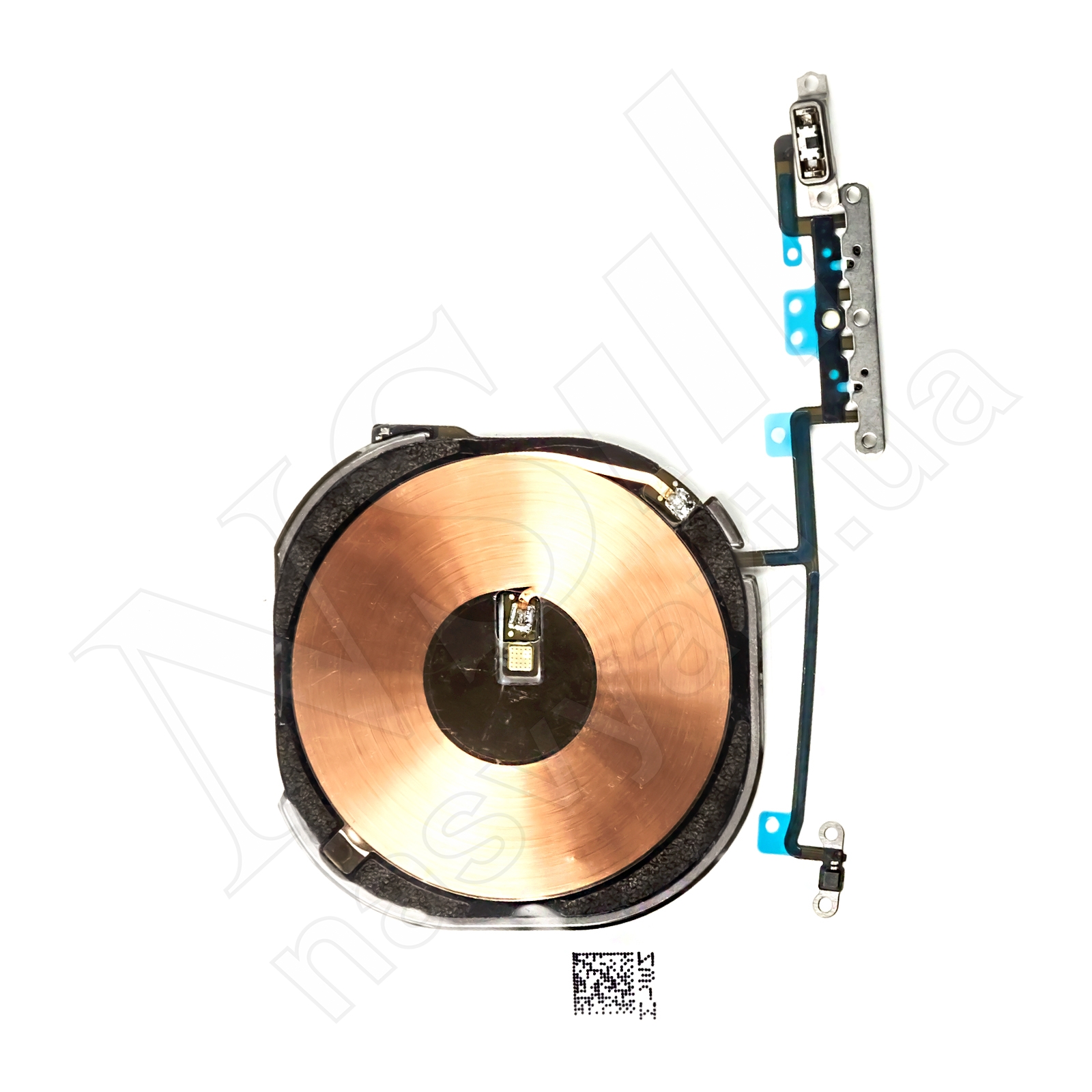 Шлейф APPLE iPhone XS Max на кнопку включения с беспроводной зарядкой