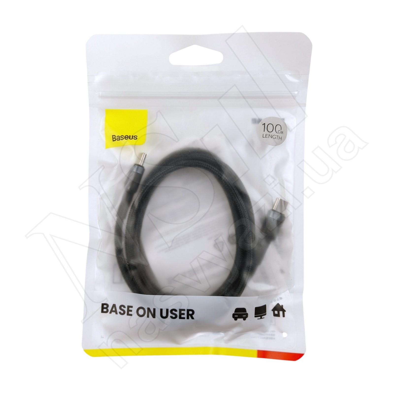 Кабель Type-C-Type-C Baseus CATKLF-IG1 60W 1м серый