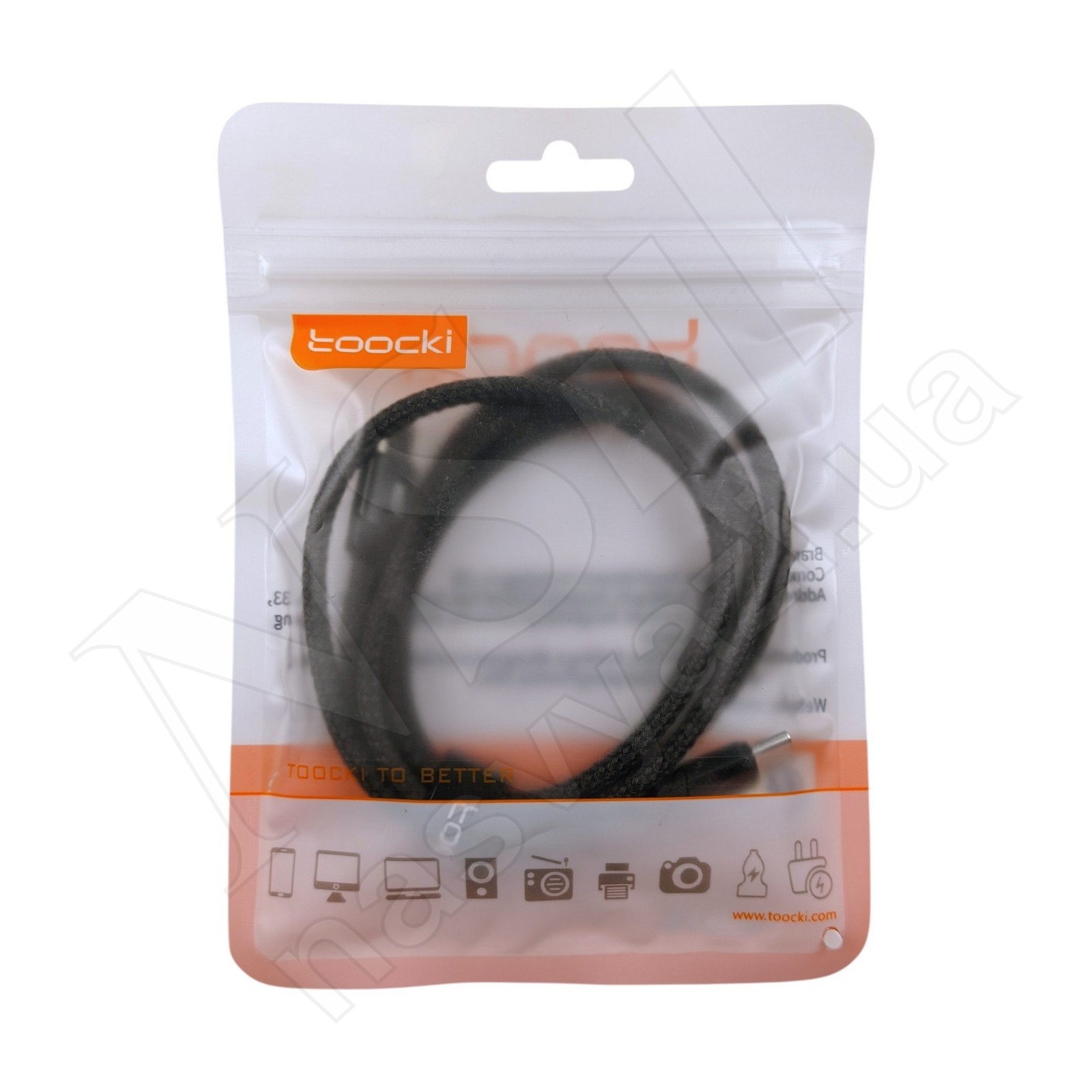 Кабель Type-C-Type-C Toocki TQ-X12 60W 1м 3A черный