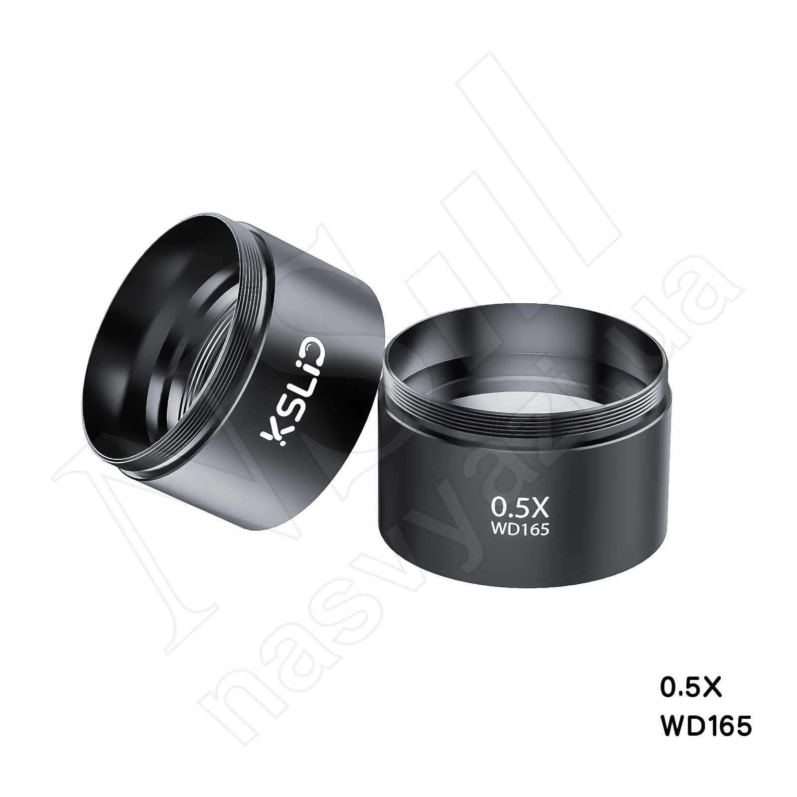 Линза (Барлоу) для объектива микроскопа KSLID (RF4) WD165 0.5x (черная)