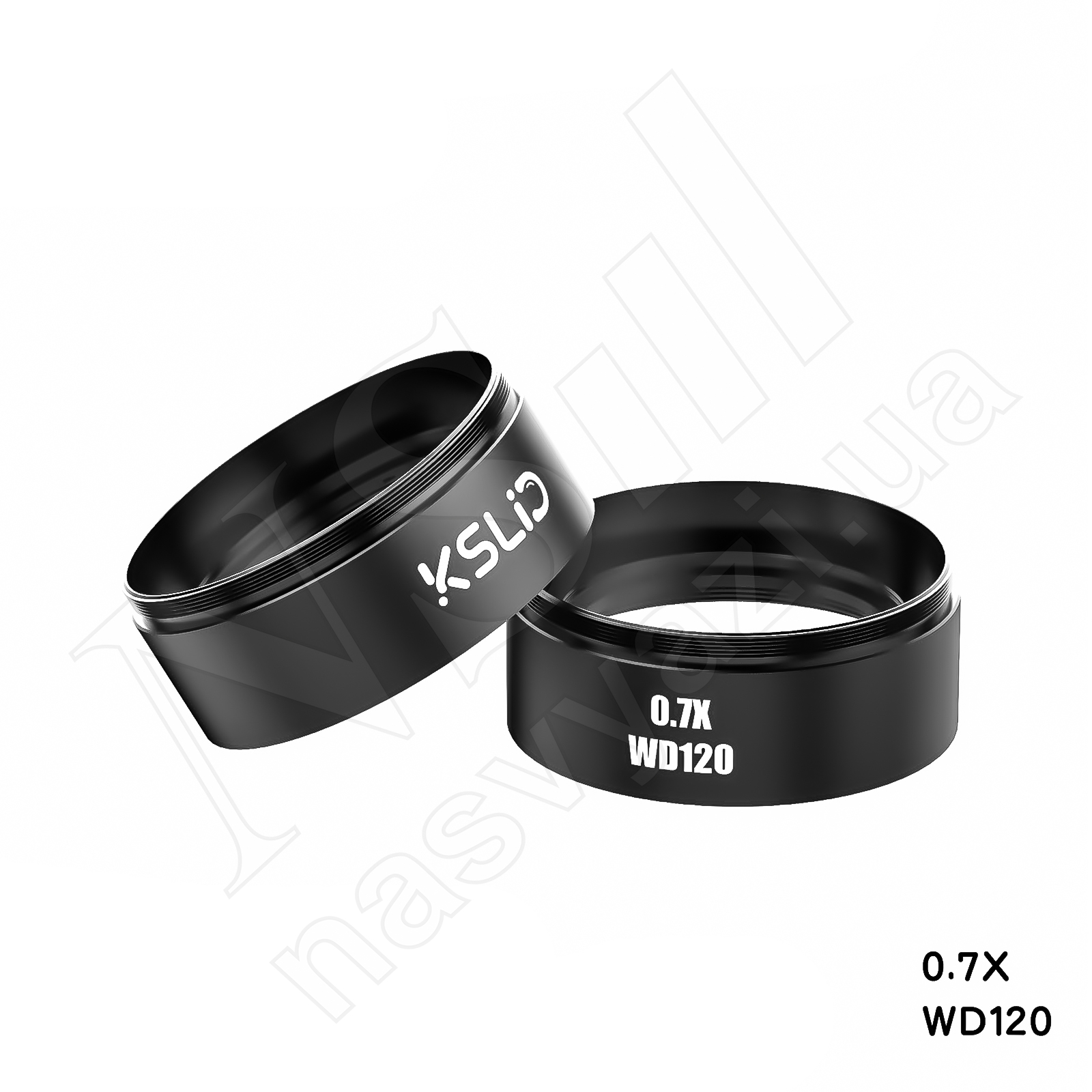 Линза (Барлоу) для объектива микроскопа KSLID (RF4) WD120 0.7x (черная)