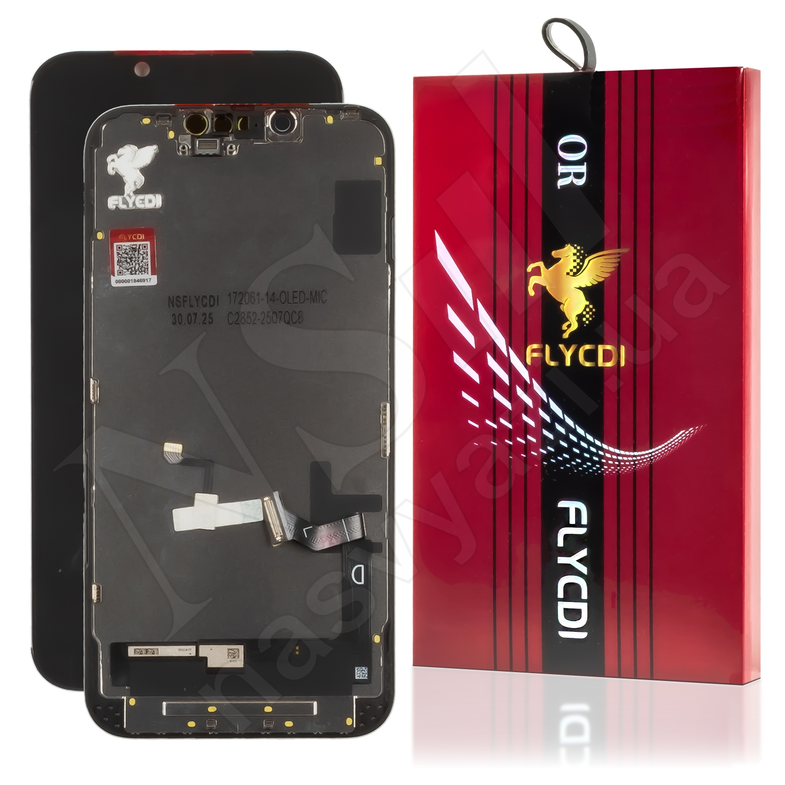 Дисплей APPLE iPhone 14 (AMOLED) (FHD) (FLYCDI-HARD) с черным тачскрином