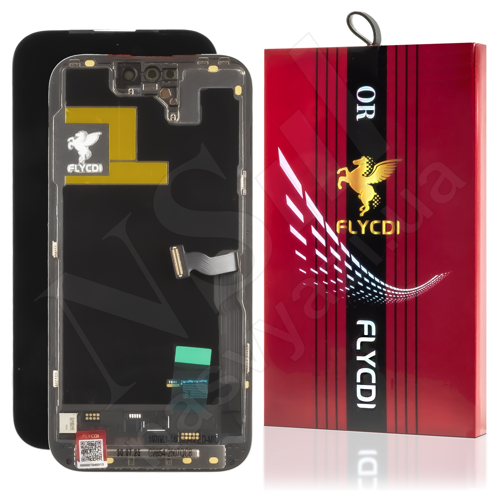 Дисплей APPLE iPhone 14 Pro (AMOLED) (FHD) (FLYCDI-HARD) с черным тачскрином