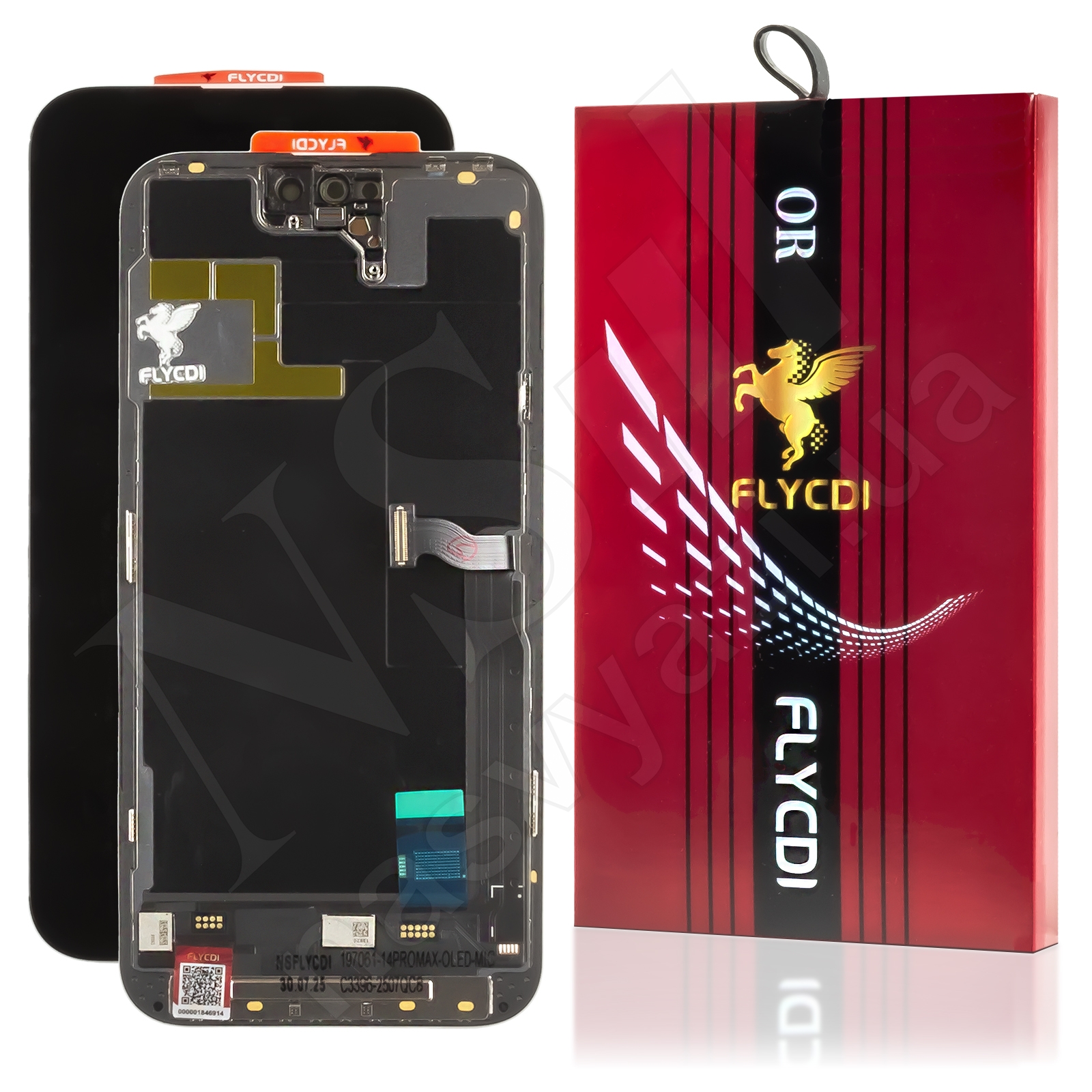 Дисплей APPLE iPhone 14 Pro Max (AMOLED) (FHD) (FLYCDI-HARD) с черным тачскрином